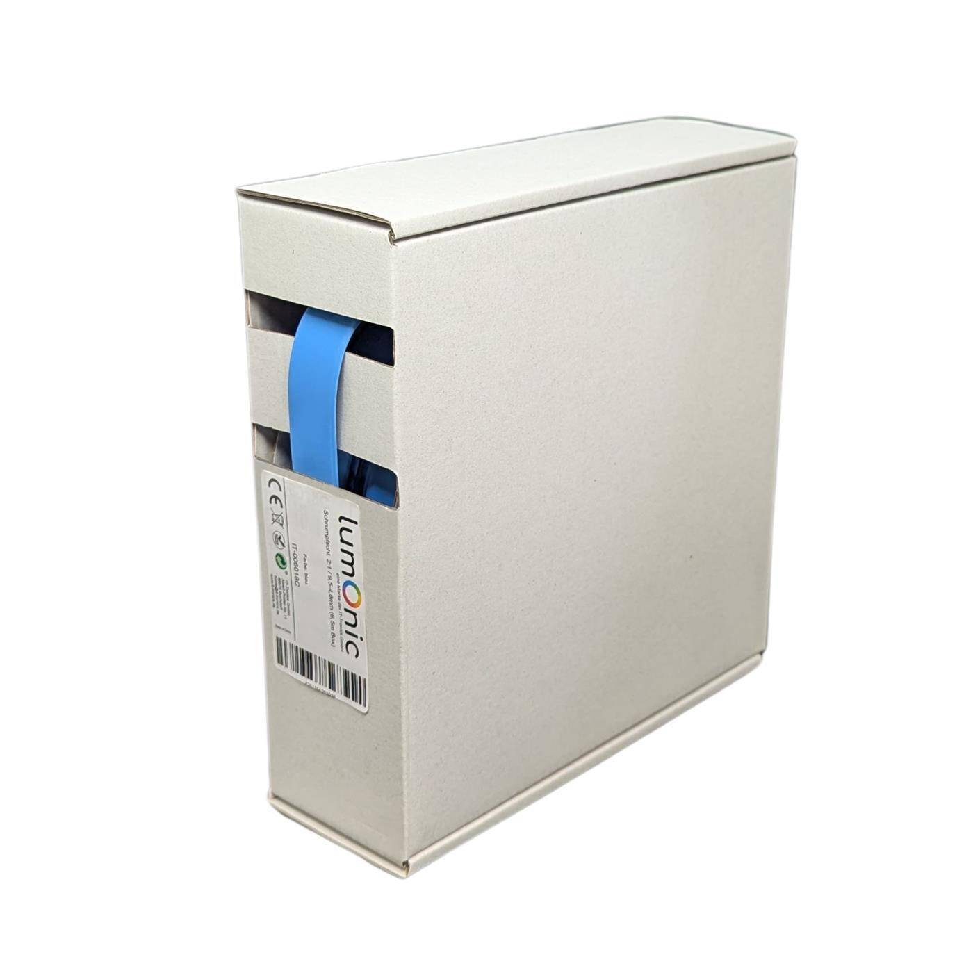 6,5m Heat shrink tubing Box 2:1 9,5 -> 4,8mm Blue Flexible