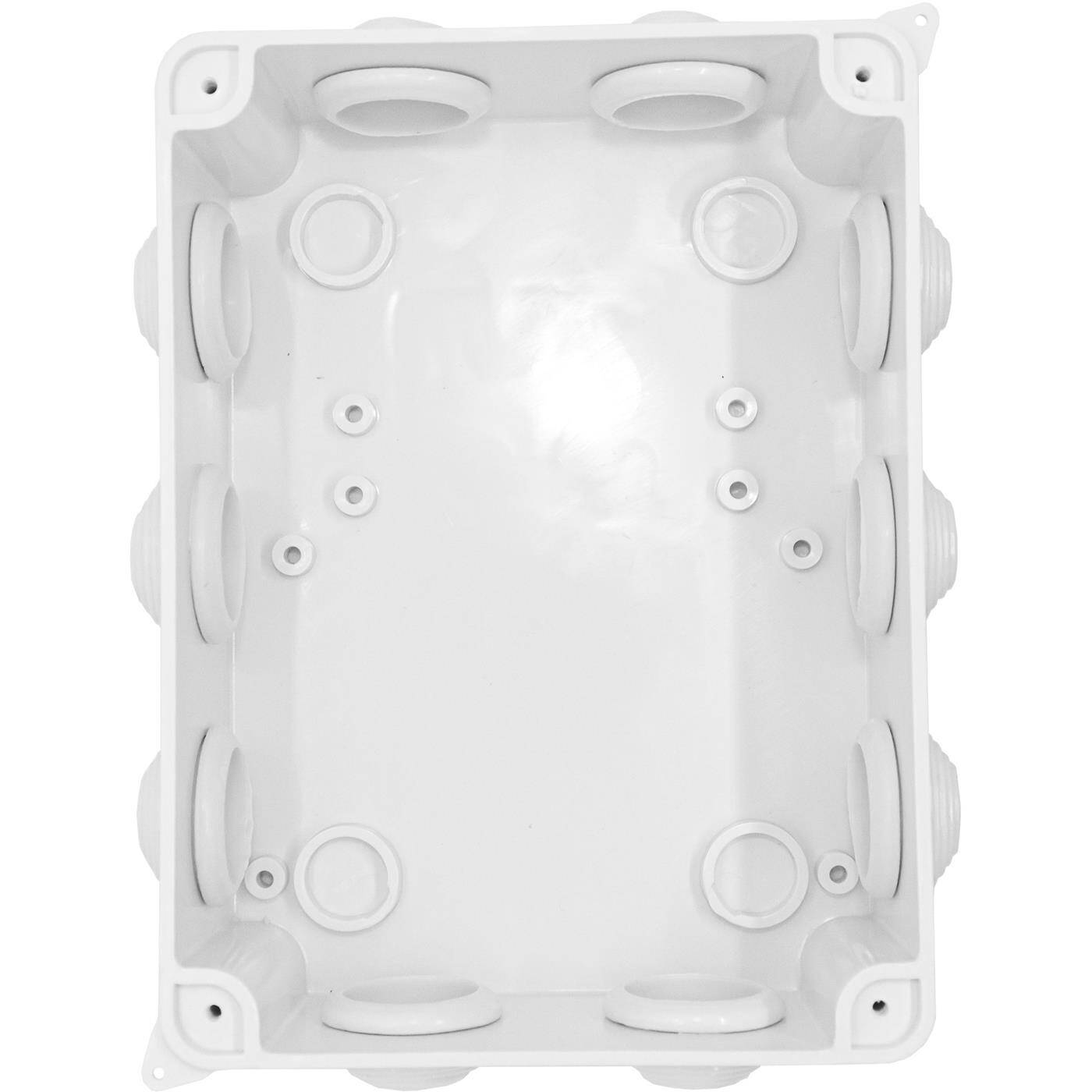 Verteilerdose Aufputz IP65 150x110x70mm 7 Öffnungen Abzweigdose Wasserdicht Weiß Anschlussdose Klemmdose