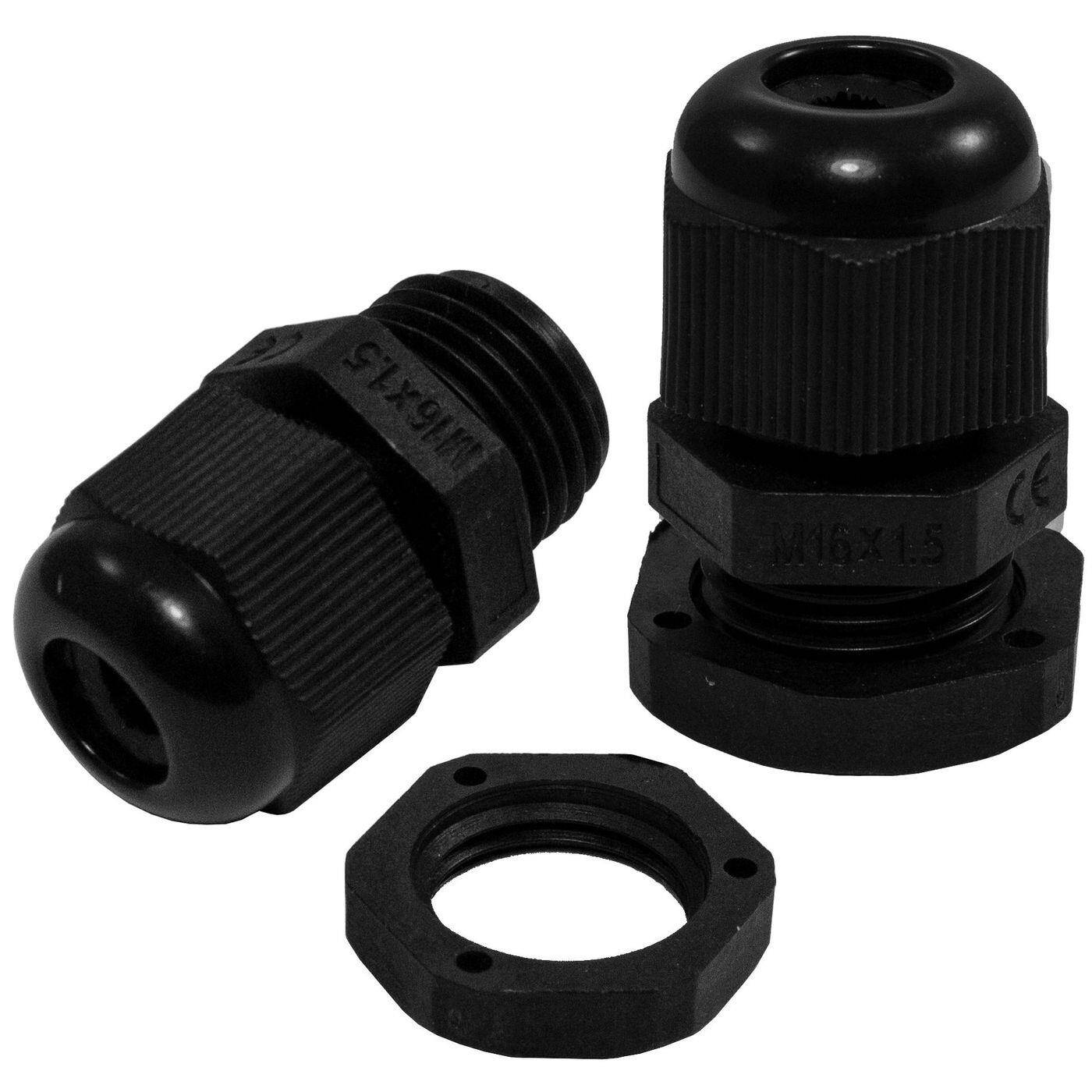 10x Kabelverschraubung M16 PG9 grau IP67 metrisch 5-9mm