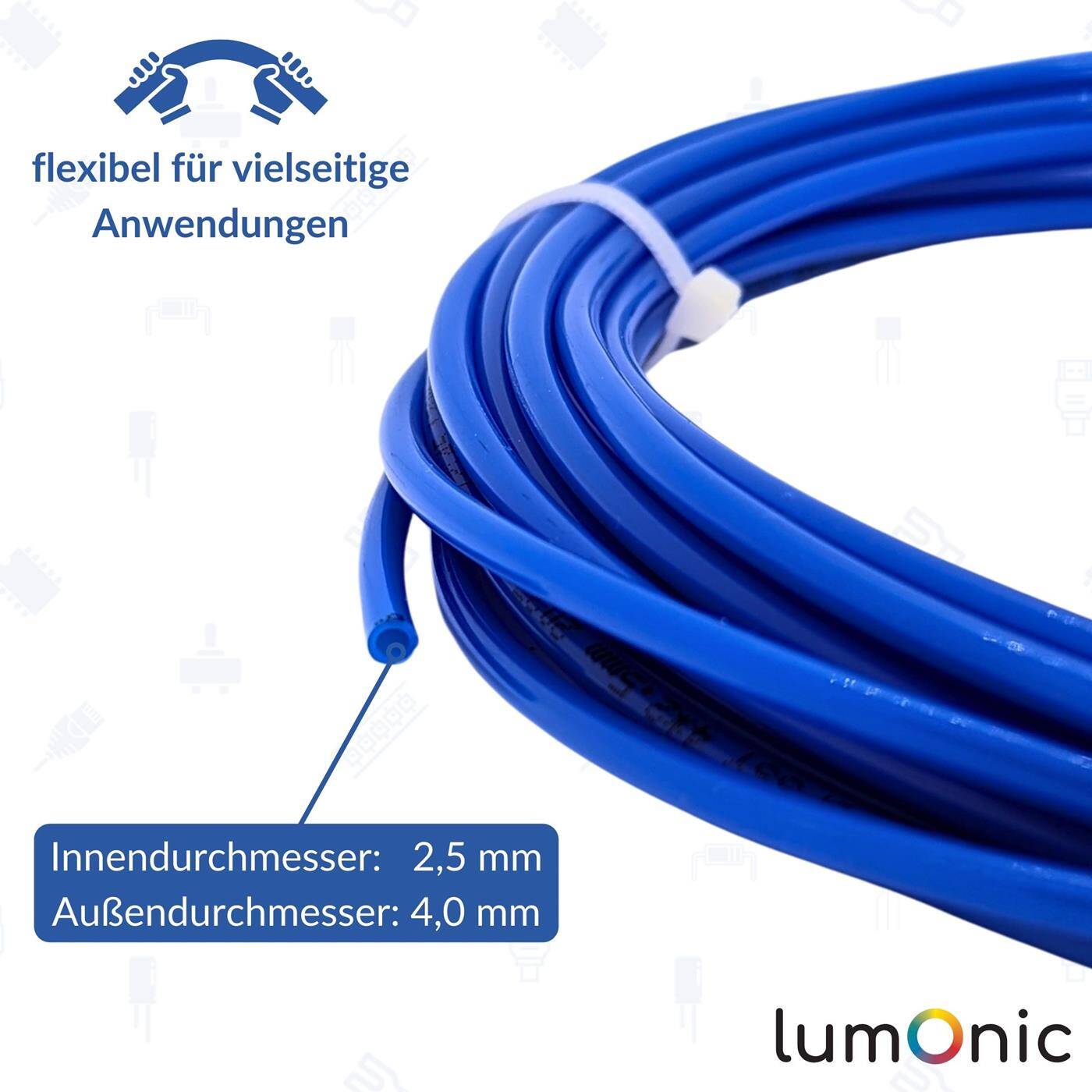 10m Druckluftschlauch PU 2,5/4mm Maschinenbau Pneumatiksysteme Werkstatt PU Schlauch Polyurethan flexibel, abriebfest 10m Druckluftschlauch PU 2,5/4mm Maschinenbau Pneumatiksysteme Werkstatt PU Schlauch Polyurethan flexibel, abriebfest
