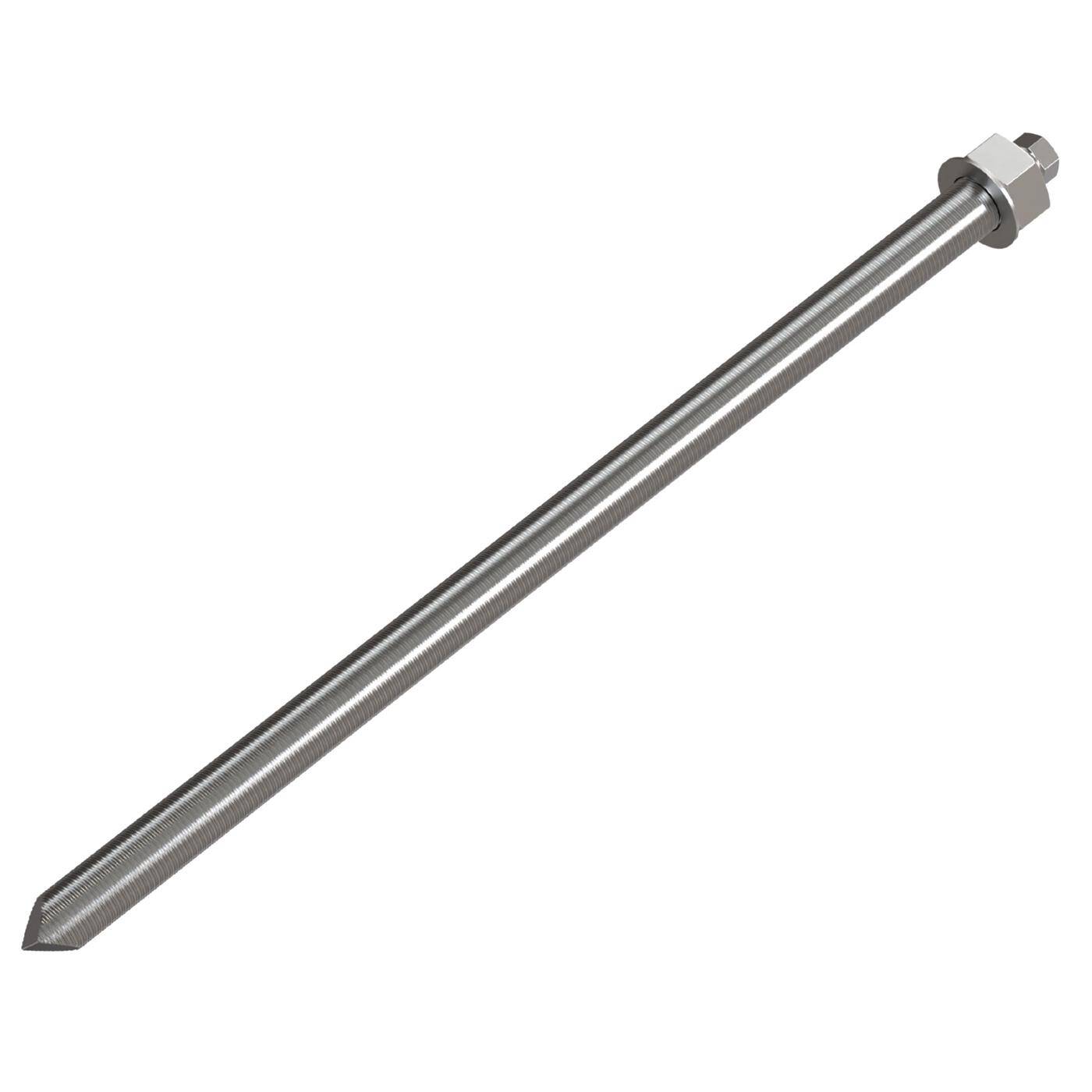Lumonic Ankerstange M16 x 350 Verzinkt I Zur Verwendung als Keilanker, Metalldübel, Bolzenanker, Blitzdübel I Für verschiedene Arten Durchsteckmontagen