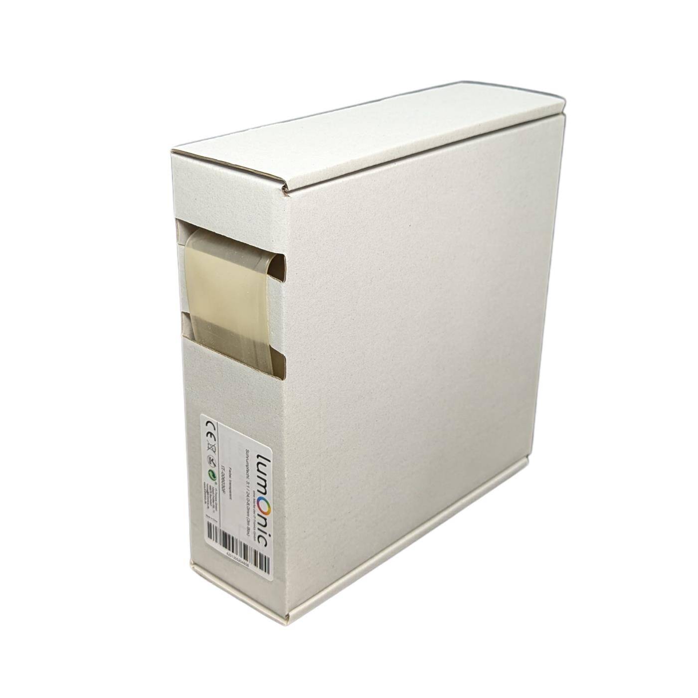 Lumonic 3m Schrumpfschlauch Box 3:1 Transparent - Hier von: 24mm auf 8mm - Dickwandiger Schrumfpschlauch in verschiedenen Größen