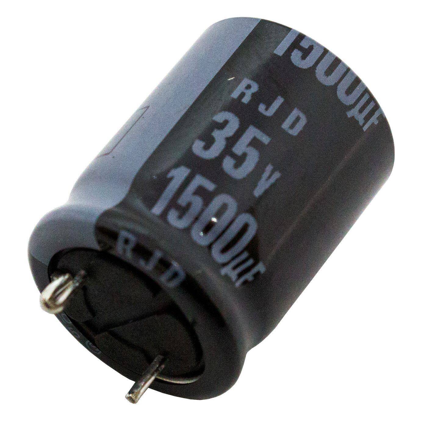 Elko Capacitor Radial 1500µF 35V | Electrolytic capacitor up to a temperature of 105°C | 20x16mm | 1500uF RJD-35V152AJSGY-F56 Elna