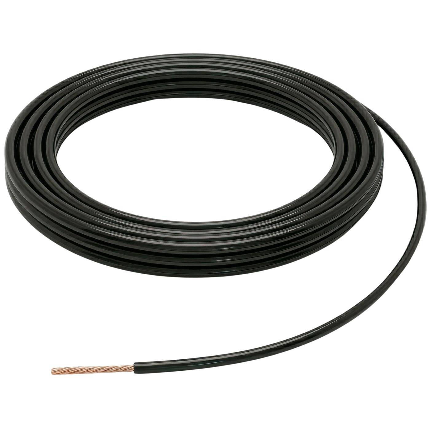 Lumonic 1m FLRY Vehicle cable 0,5mm² Black | Single-core automotive stranded wire | Oil and fuel resistant, flame retardant | Low voltage