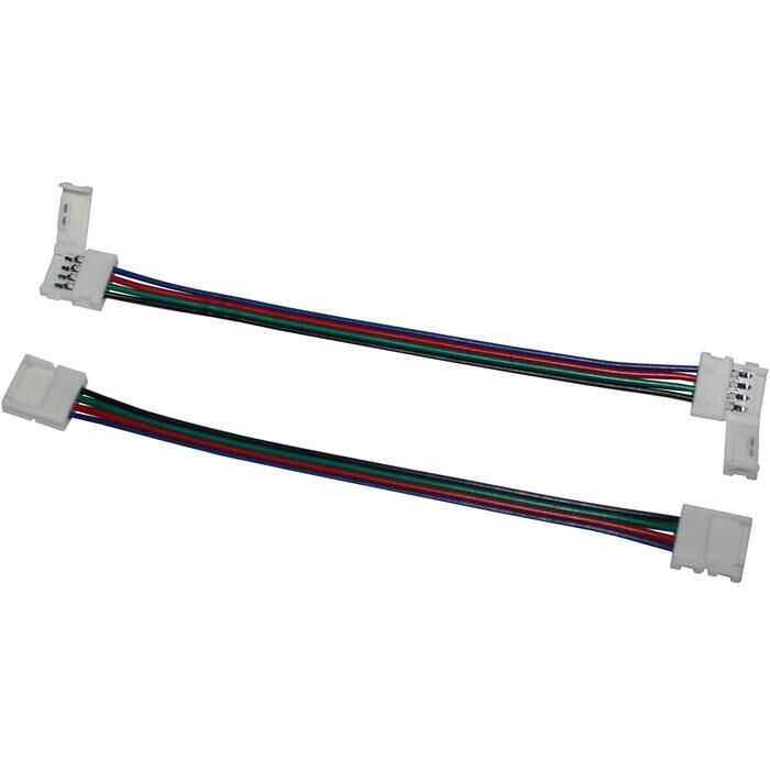 50cm RGB LED Clip Connector with Cable for 10mm RGB LED Strip 15x5mm