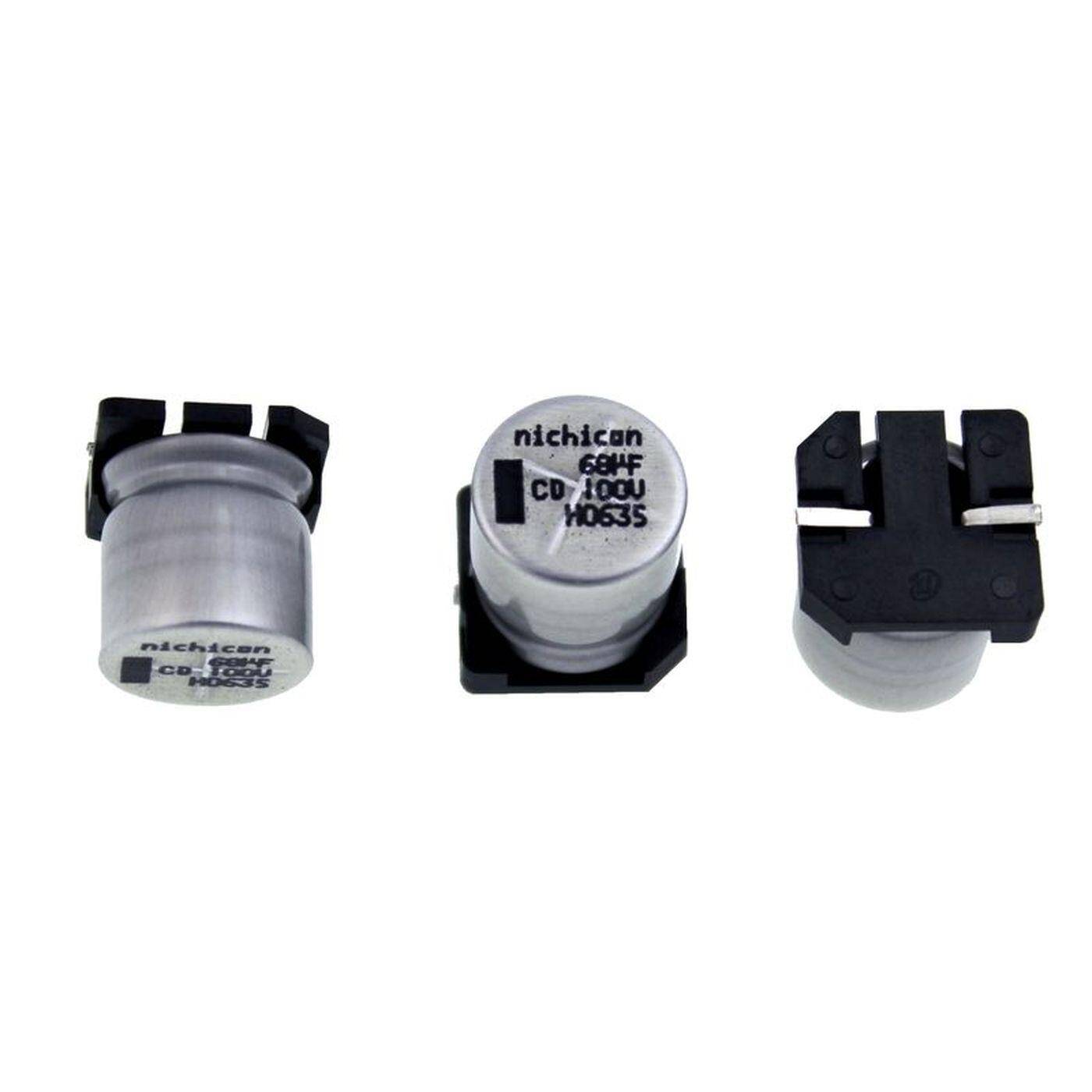 SMD Elko Kondensator 68µF 100V | Elektrolytkondensator bis zu einer Temperatur von 105°C | 14x14mm | 68uF UCD2A680MNQ1MS Nichicon
