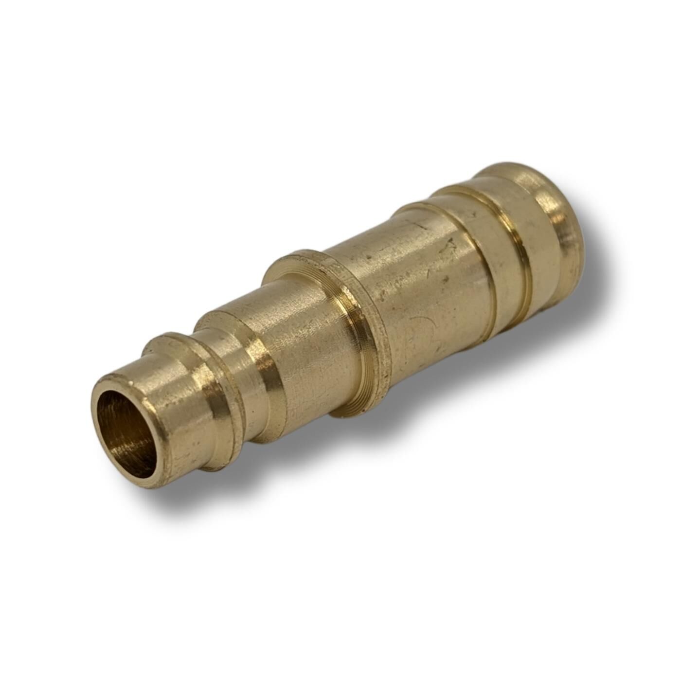 Coupling plug with hose nozzle I for 13mm hose I made of brass I Compressed air coupling plug I Quick coupling I for workshops, businesses and DIY enthusiasts