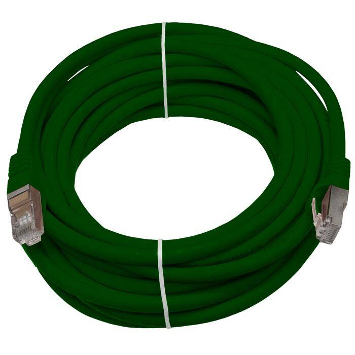 7,5m RJ-45 Network cable Patch cable CAT7 Green S/FTP Ethernet DSL LAN CAT.7