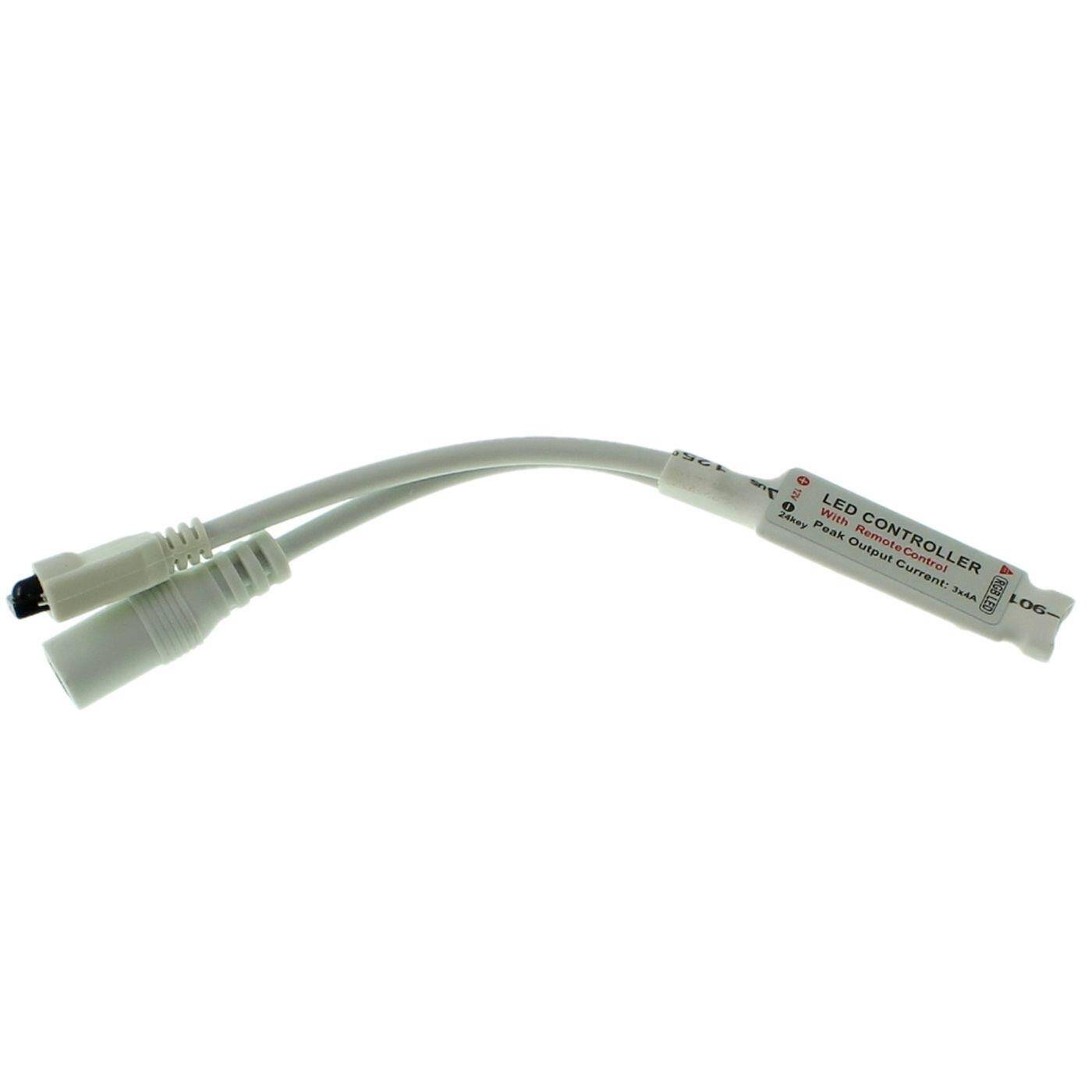 Mini RGB LED 24Key Controller 12V 72W RGB; 4-Pin Plug + Play