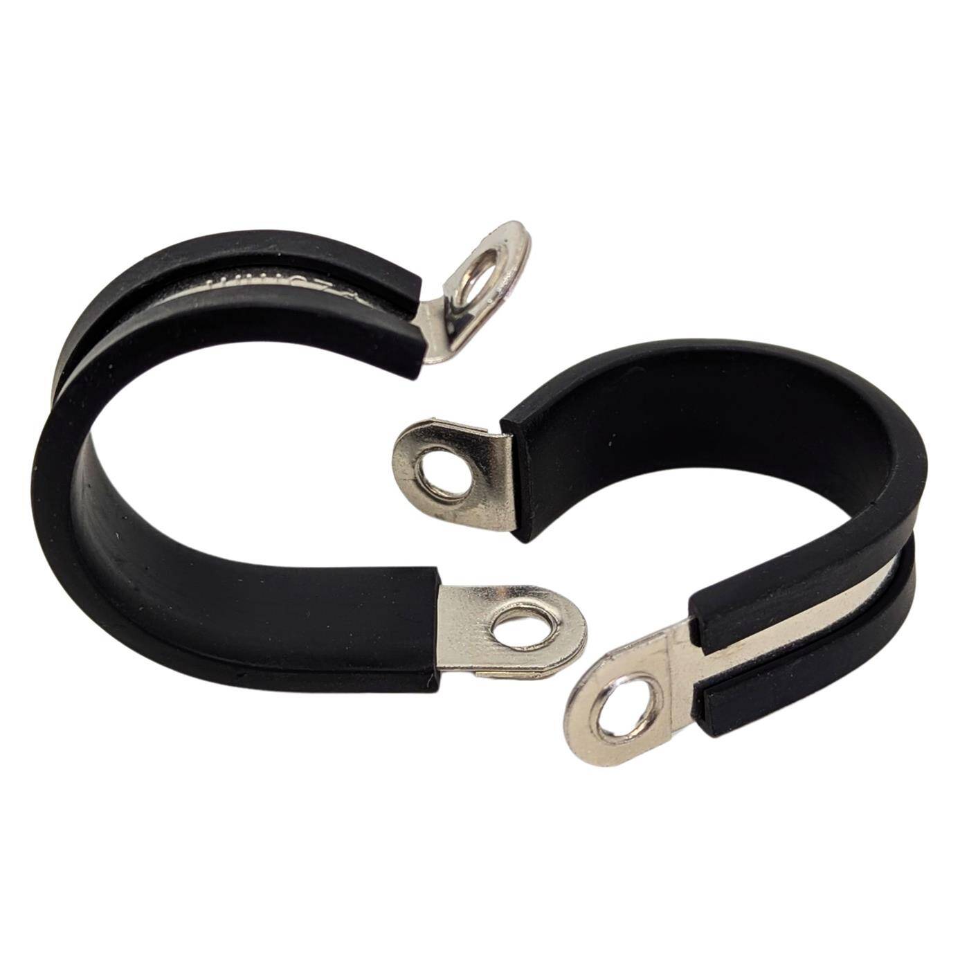 5x P-Clip Leitungsschelle Edelstahl V2A mit Gummi 25mm Rohrschelle Befestigungsschelle