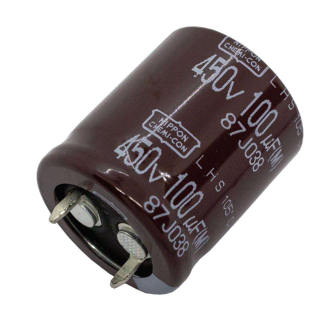 Snap-In Electrolytic capacitor Radial 100µF 450V 105°C ELHS451VSN101MP25S d22x25mm 100uF