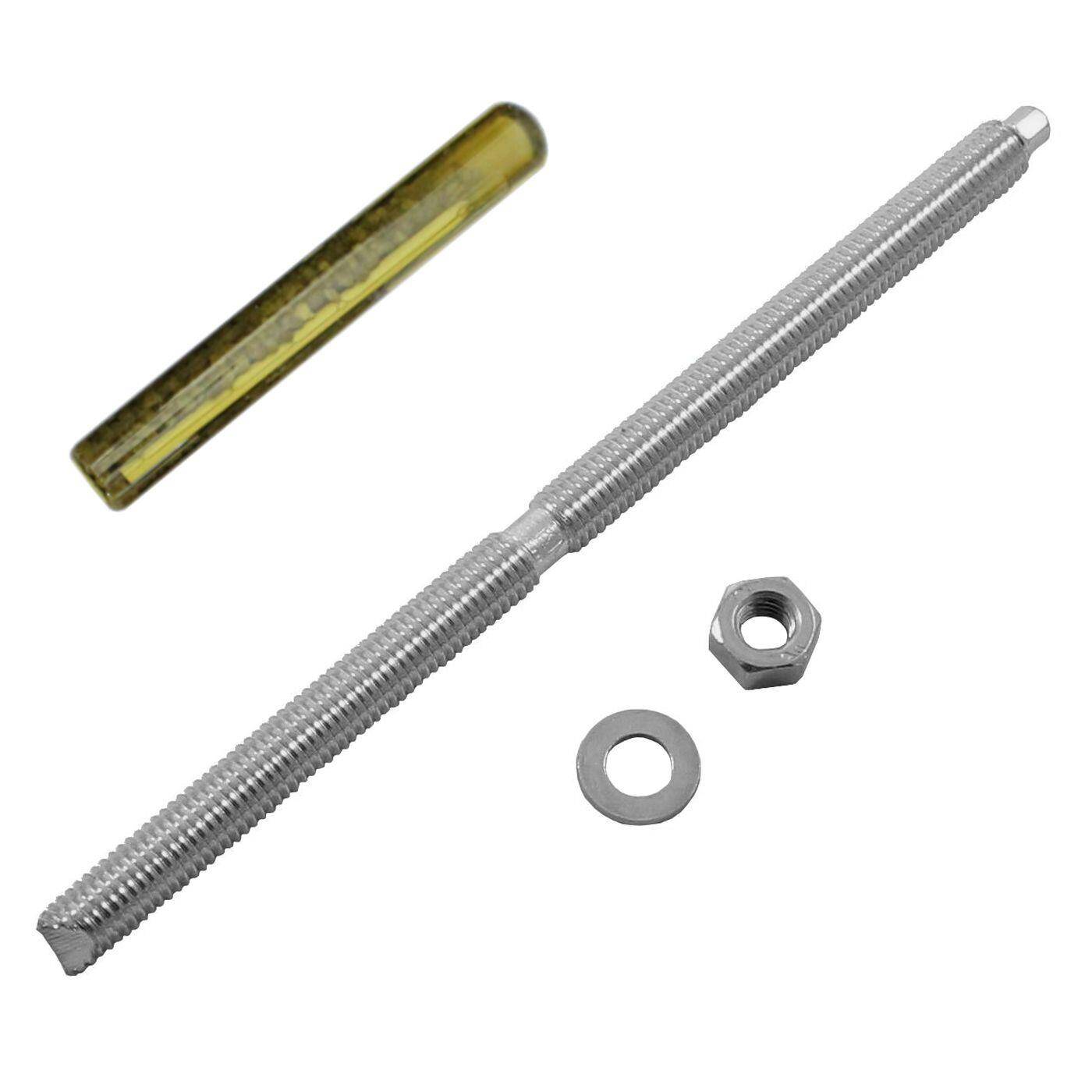 M10 x 190mm Ankerstange Edelstahl A4 Metalldübel Schwerlastdübel + Verbundankerpatrone M10 x 190mm Ankerstange Edelstahl A4 Metalldübel Schwerlastdübel + Verbundankerpatrone