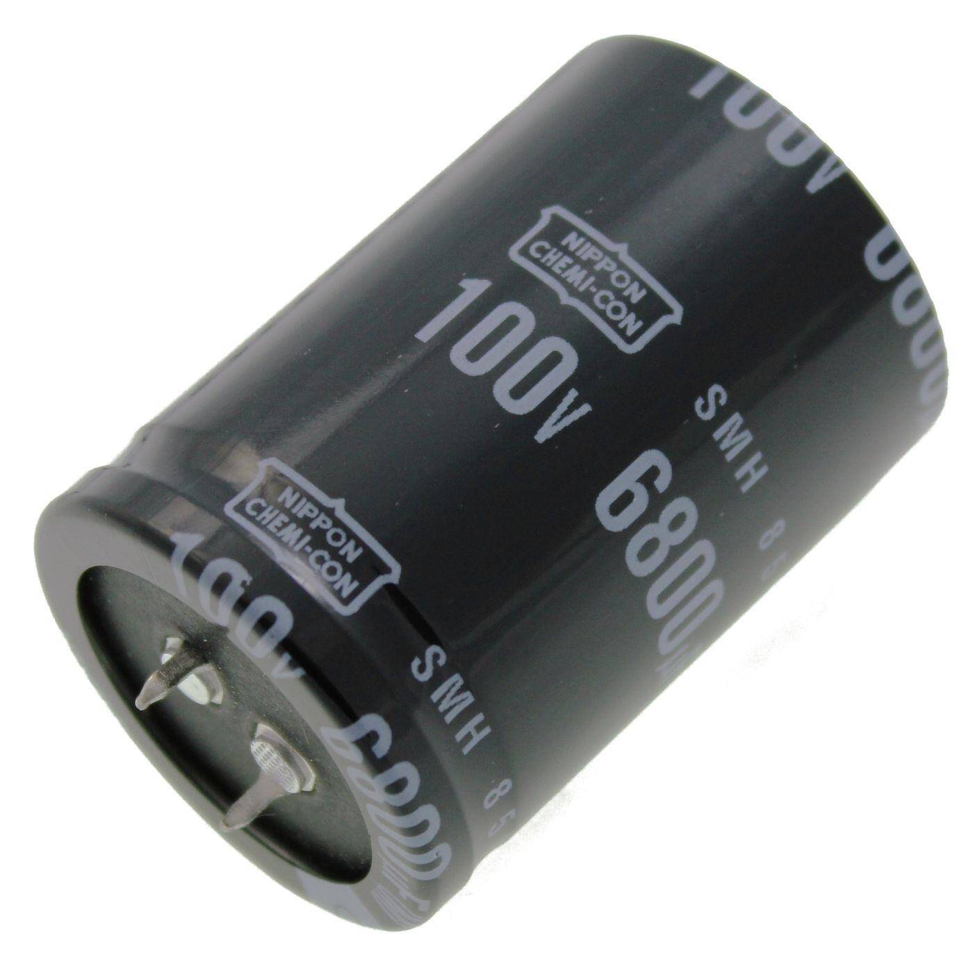 Snap-In Elko Kondensator 6800µF 100V | Elektrolytkondensator bis zu einer Temperatur von 85°C | 35x50mm | 6800uF ESMH101VSN682MA50U United Chemi-Con