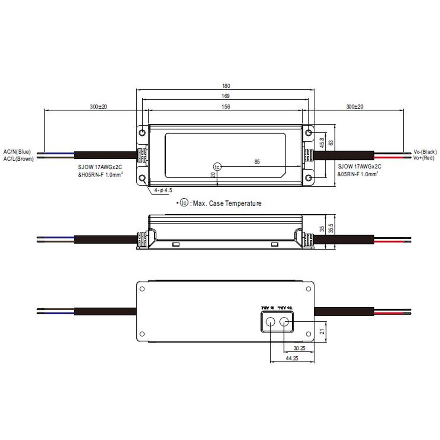 ELG-75-24A-3Y 75,6W 24V 3,15A LED power supply Transformer Driver IP65 Dimmable Potentiometer PWM