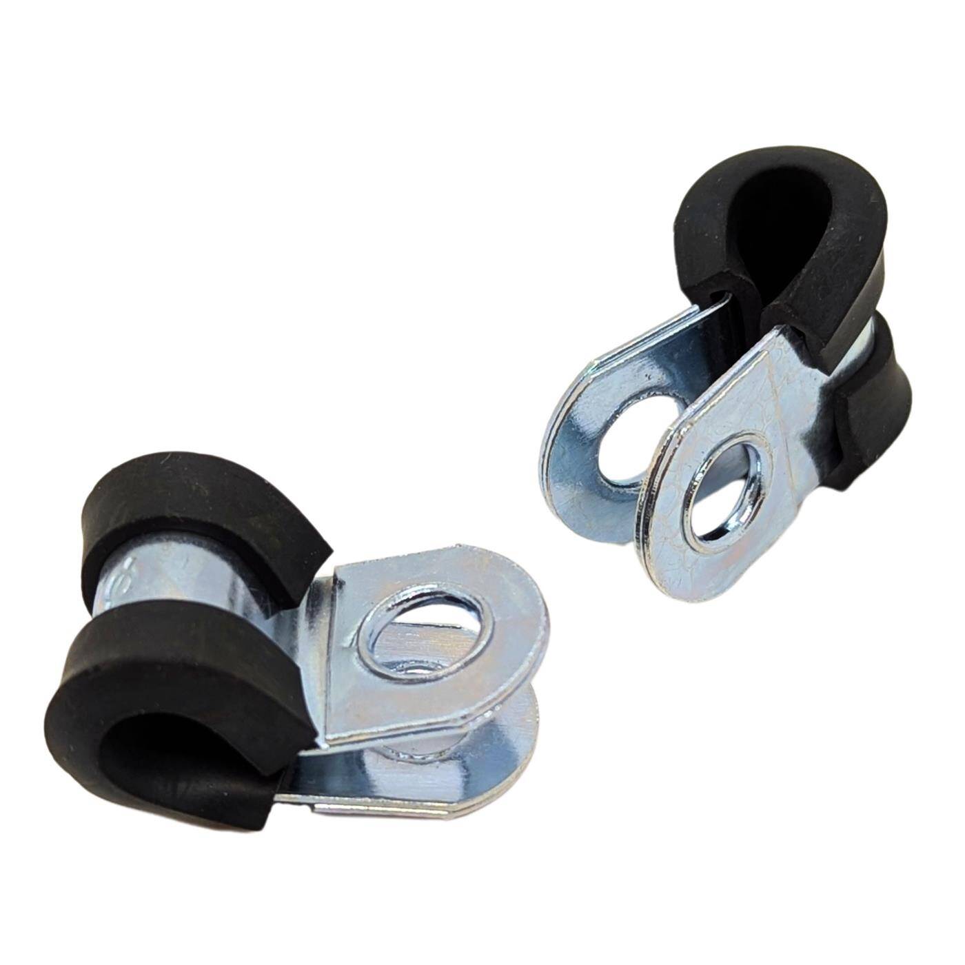 5x P-Clip Leitungsschelle mit Gummi 6mm Rohrschelle Befestigungsschelle