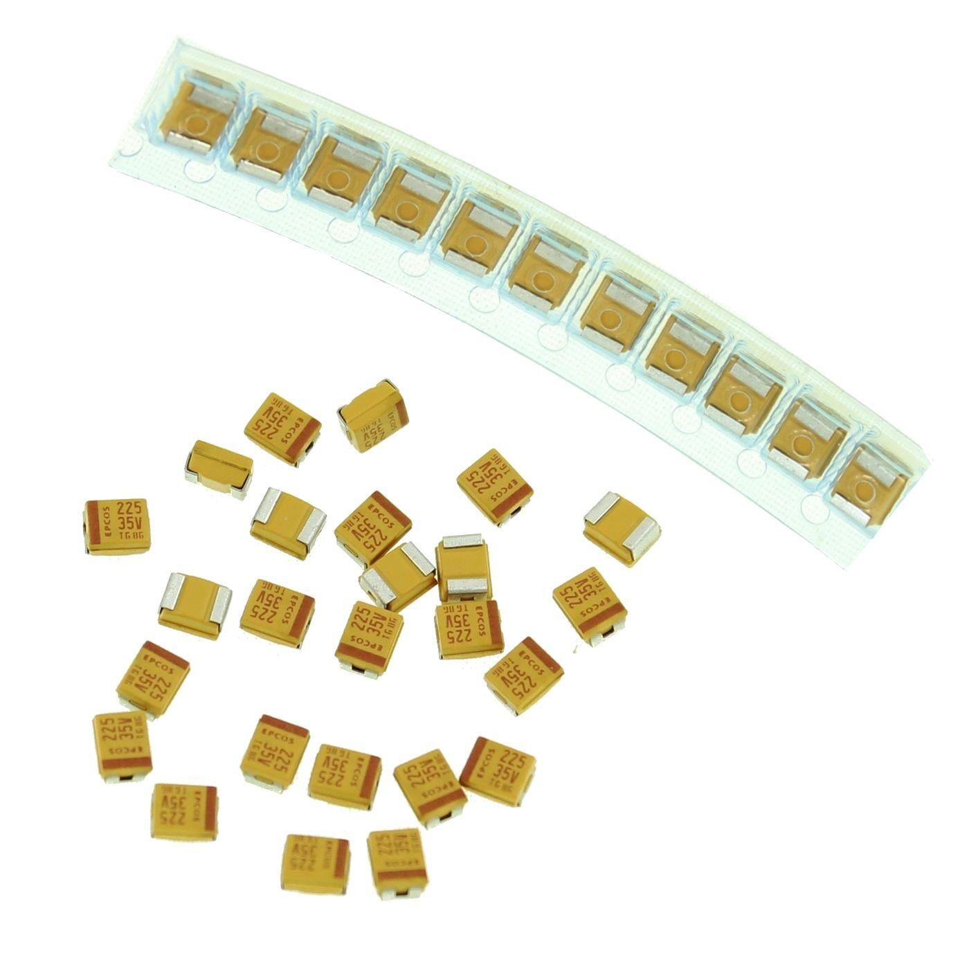 Tantal Kondensator SMD B 2,2µF 35V 125°C 3,5x1,9mm Kemet B45196H6225K209 2,2uF