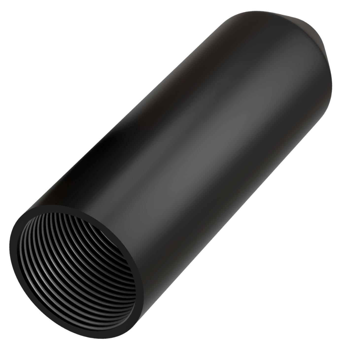 Warmschrumpf Endkappe mit Kleber 12 -> 4mm schwarz Verhältnis 3:1 vernetztes Polyolefin Schrumpfkappe für Kabel, Rohre und Seile