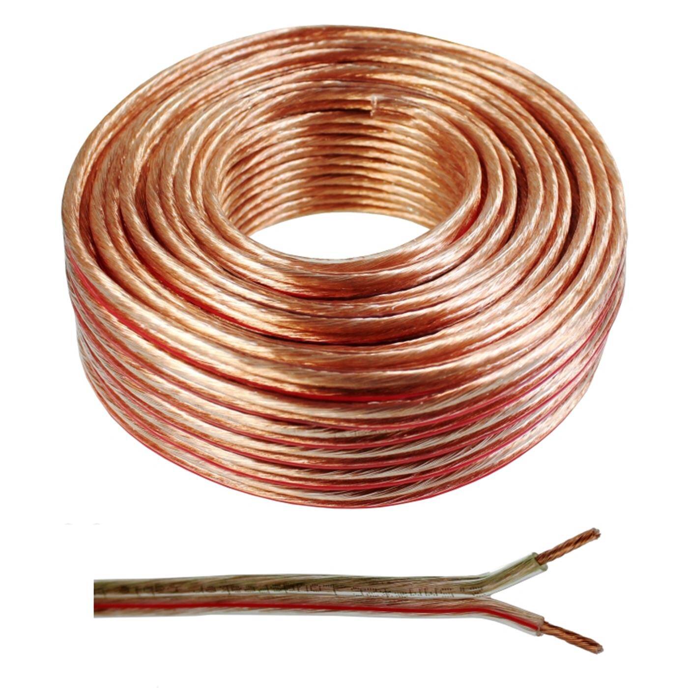 25m Lautsprecherkabel 2x 4mm² Transparent Audiokabel Boxenkabel 25m Lautsprecherkabel 2x 4mm² Transparent Audiokabel Boxenkabel