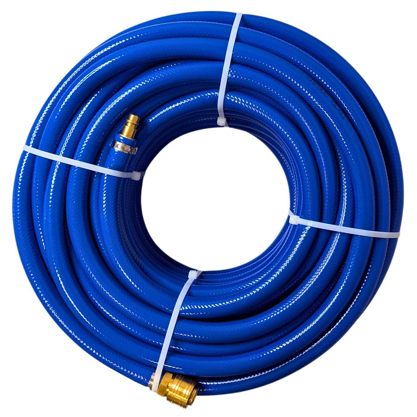 30m Compressed air hose with quick coupling 13mm PVC Compressed air extension Can ready-made Flexible, abrasion-resistant and fabric-reinforced 30m Compressed air hose with quick coupling 13mm PVC Compressed air extension Can ready-made Flexible, abrasion-resistant and fabric-reinforced