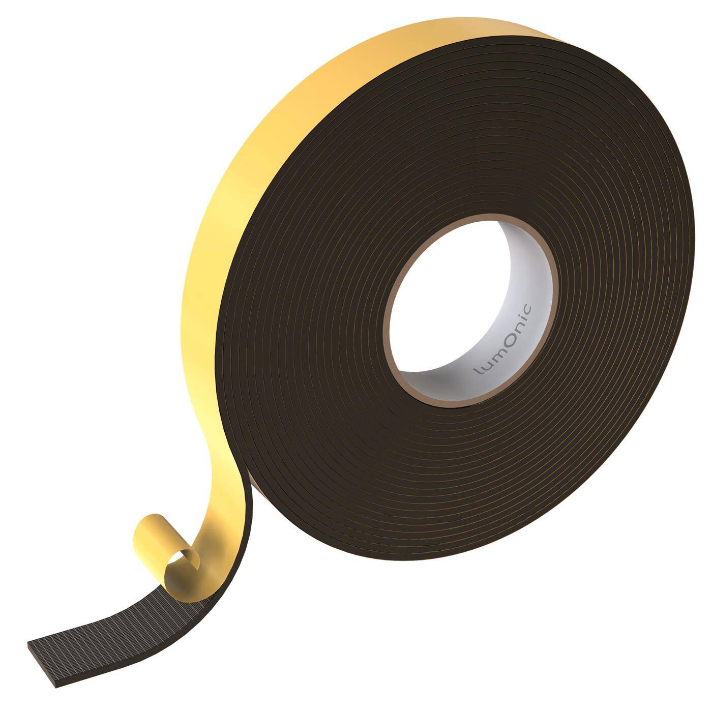 Lumonic 10 m Self-adhesive foam sealing tape, 30 mm x 4 mm - EVA foam, door seal, window seal, seal against drafts, dampen rattling, decoupling tape, foam tape