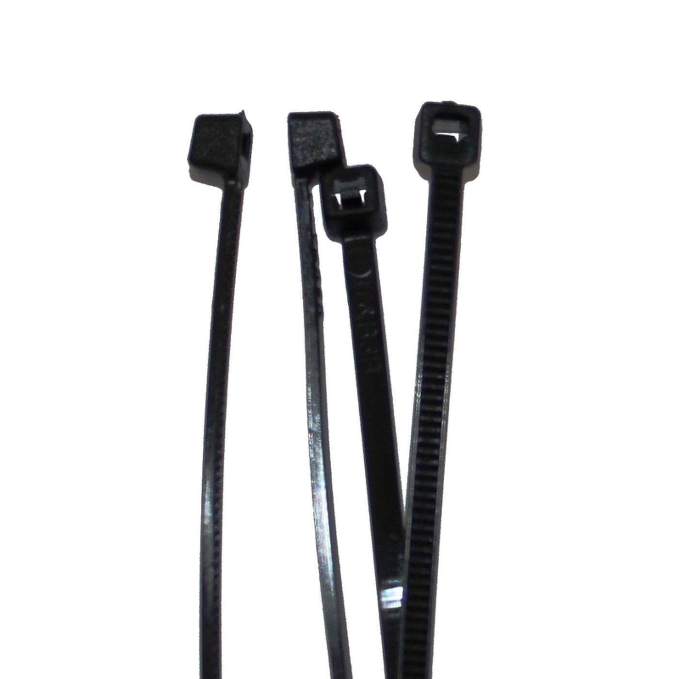 100x Kabelbinder 250 x 2,8mm Schwarz 8,2kg PA6.6 Polyamid Industriequalität