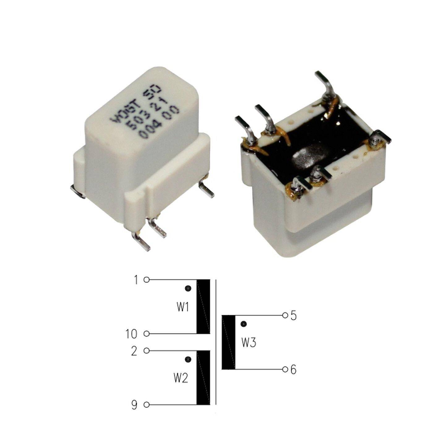 SMD Power Line Transformer 3x 1:1:1 28,2uH Vogt 5032100400 SMD Power Line Transformer 3x 1:1:1 28,2uH Vogt 5032100400