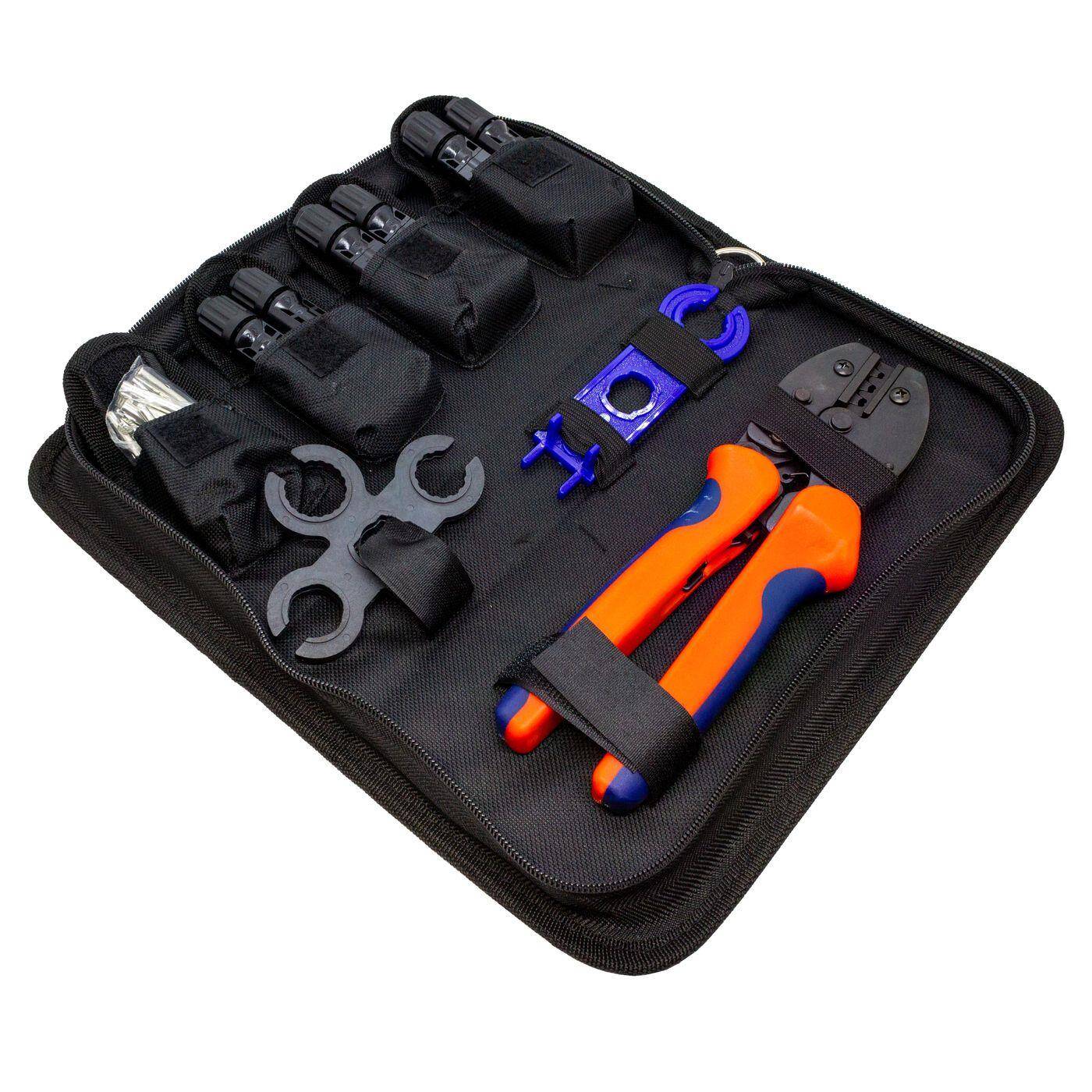 Solar Steckverbinder Set incl. Photovoltaik Crimpzange und Montageschlüssel 2,5....6mm² 1000V DC 30A IP67 -40...+125°C Solar Steckverbinder Set incl. Photovoltaik Crimpzange und Montageschlüssel 2,5....6mm² 1000V DC 30A IP67 -40...+125°C
