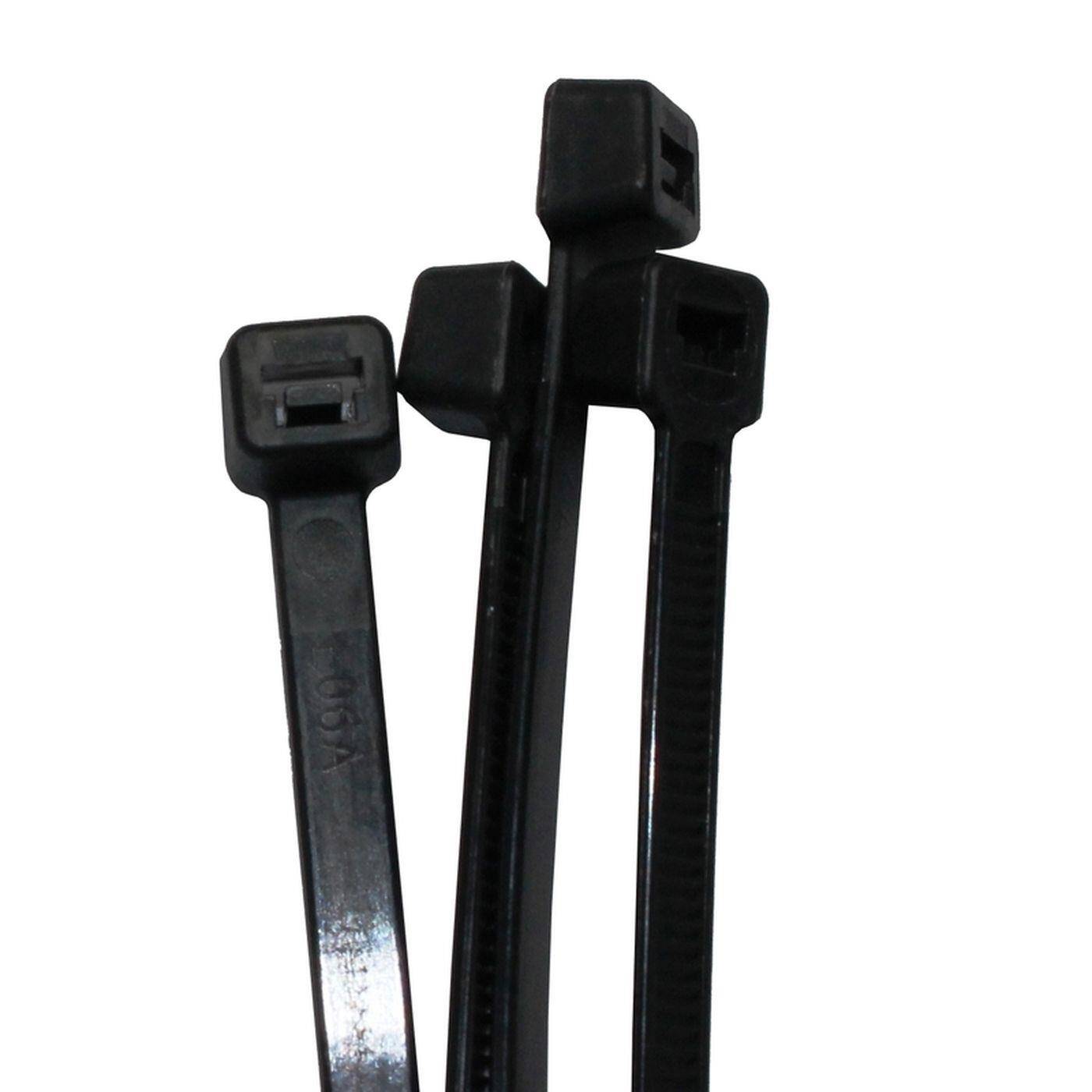 100x Kabelbinder 430 x 4,8mm Schwarz 22,2kg PA6.6 Polyamid Industriequalität