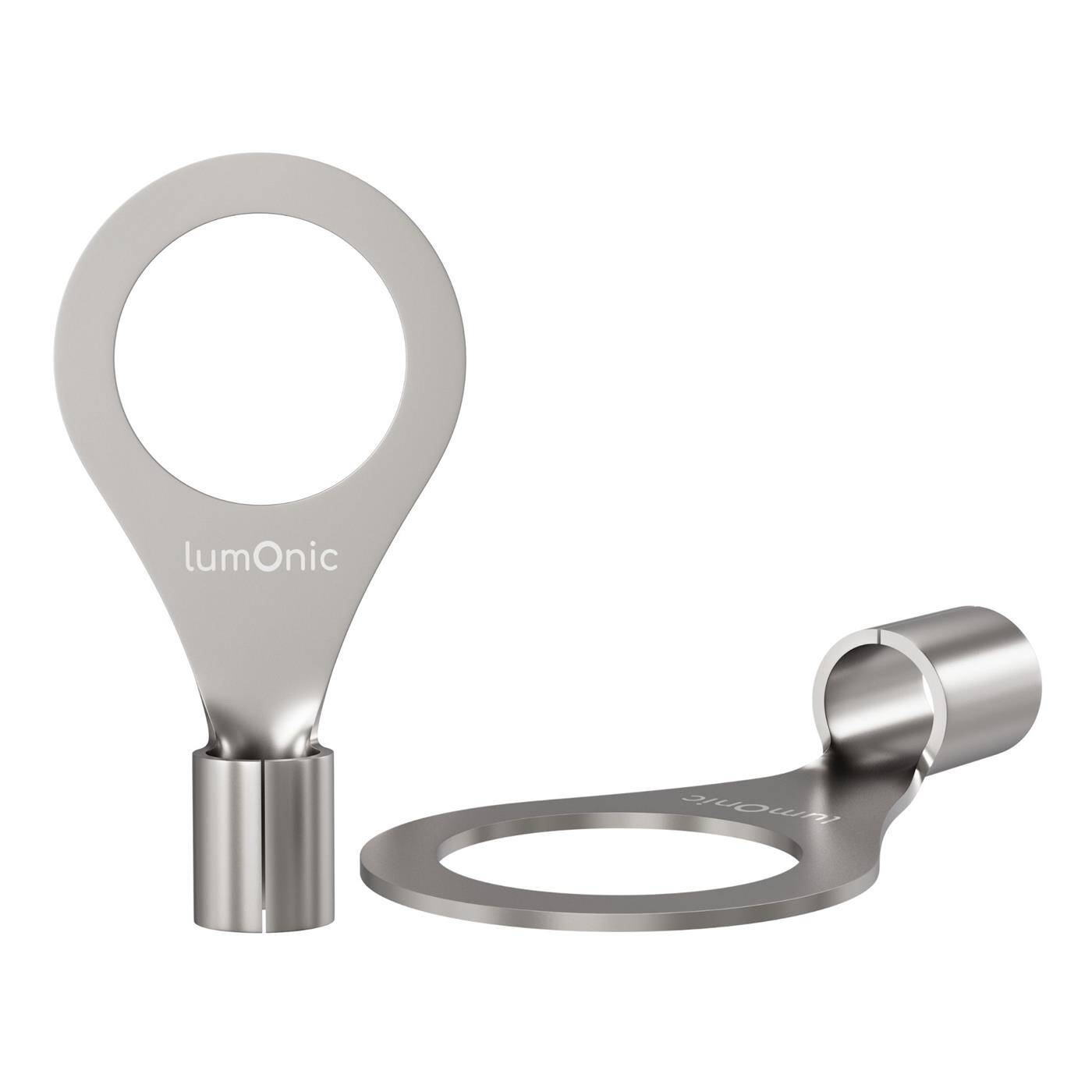 Lumonic 25x Ring cable lug 1,5-2,5mm² blank | M8 | Tinned copper | Secure cable connection without soldering | Crimp cable lug uninsulated | Motor vehicle, mechanical engineering, motorhome, battery