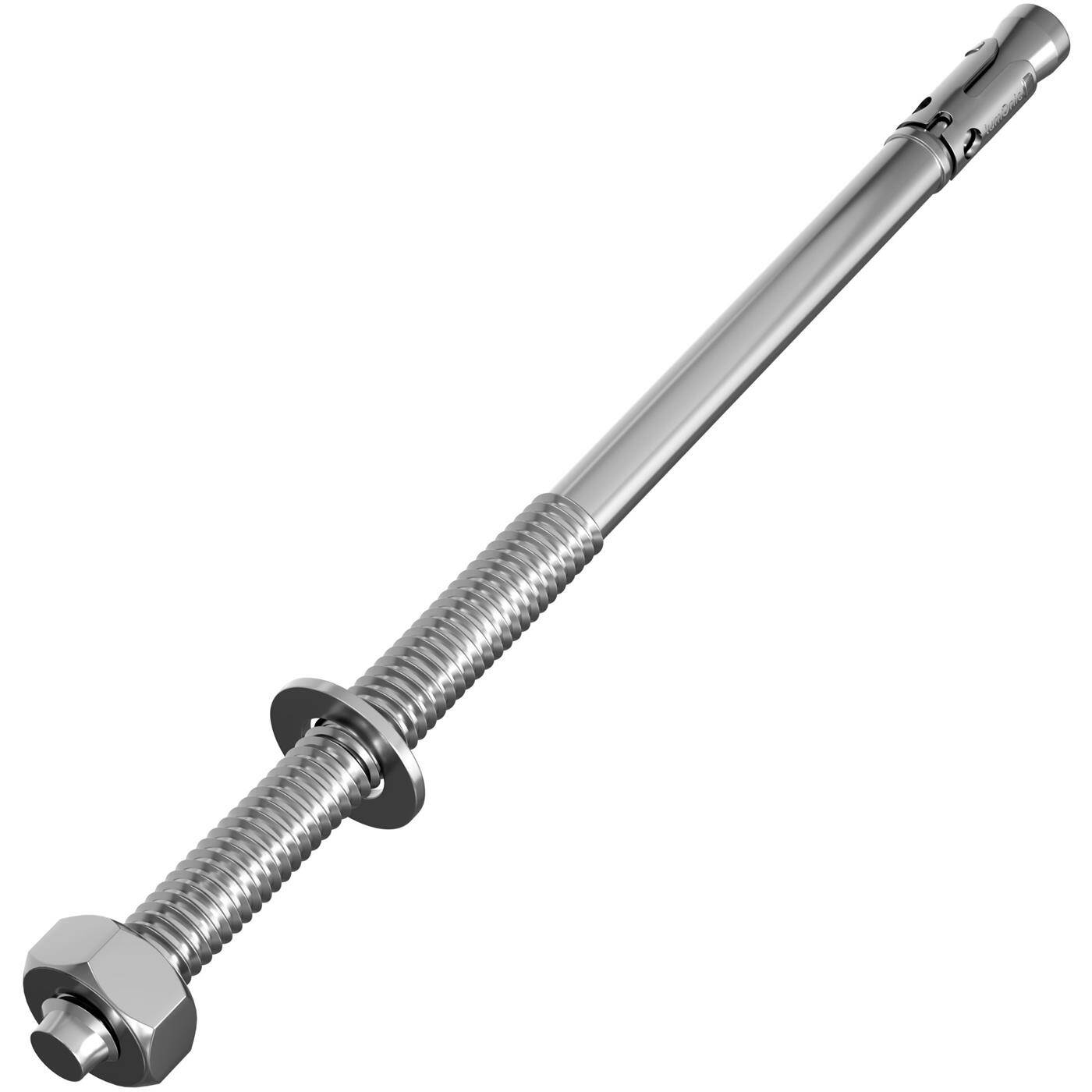 Lumonic Schwerlastdübel M10 x 210mm | hochwertige Keilanker verzinkt | Durchsteckmontage, SOFORT BELASTBAR | Betonanker, Schwerlastanker | für Überdachungen, Geländer, Regale, Trennwände