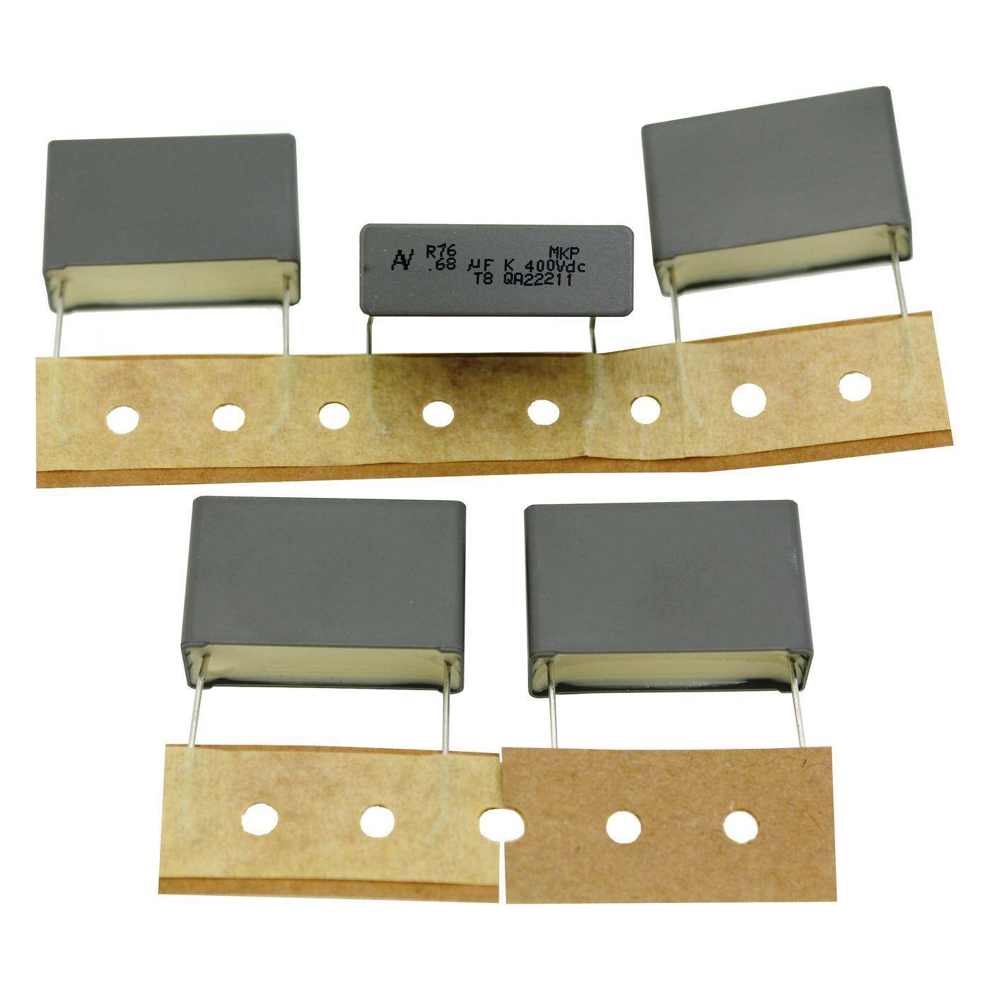 Arcotronics MKP Folien Kondensator | 0,68µF 400V DC I 2-Pin Anschluss I 2-Pin I 0,68uF, 680nF I Kondensator für Frequenzweichen von Lautsprechern oder zur Entstörung von elektrischen Geräten