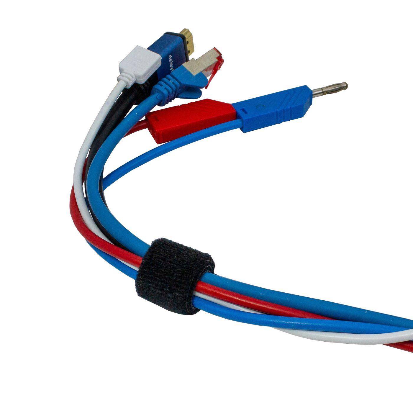 Lumonic Klettband / Klettverschluss beidseitig 20mm breit, 10m lang- Die Seiten bestehen aus Haken & Flausch - Beliebig kürzbar & Starker Klett-Effekt