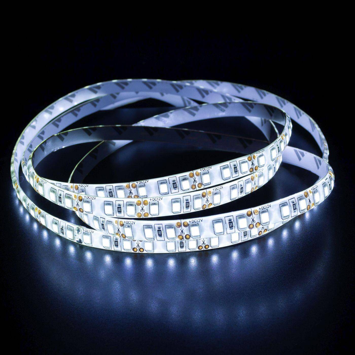 5m (500cm) LED Streifen Band Leiste 12V Kalt Weiß 6000K IP65 600LEDs 120LED/m SMD3528 5m (500cm) LED Streifen Band Leiste 12V Kalt Weiß 6000K IP65 600LEDs 120LED/m SMD3528