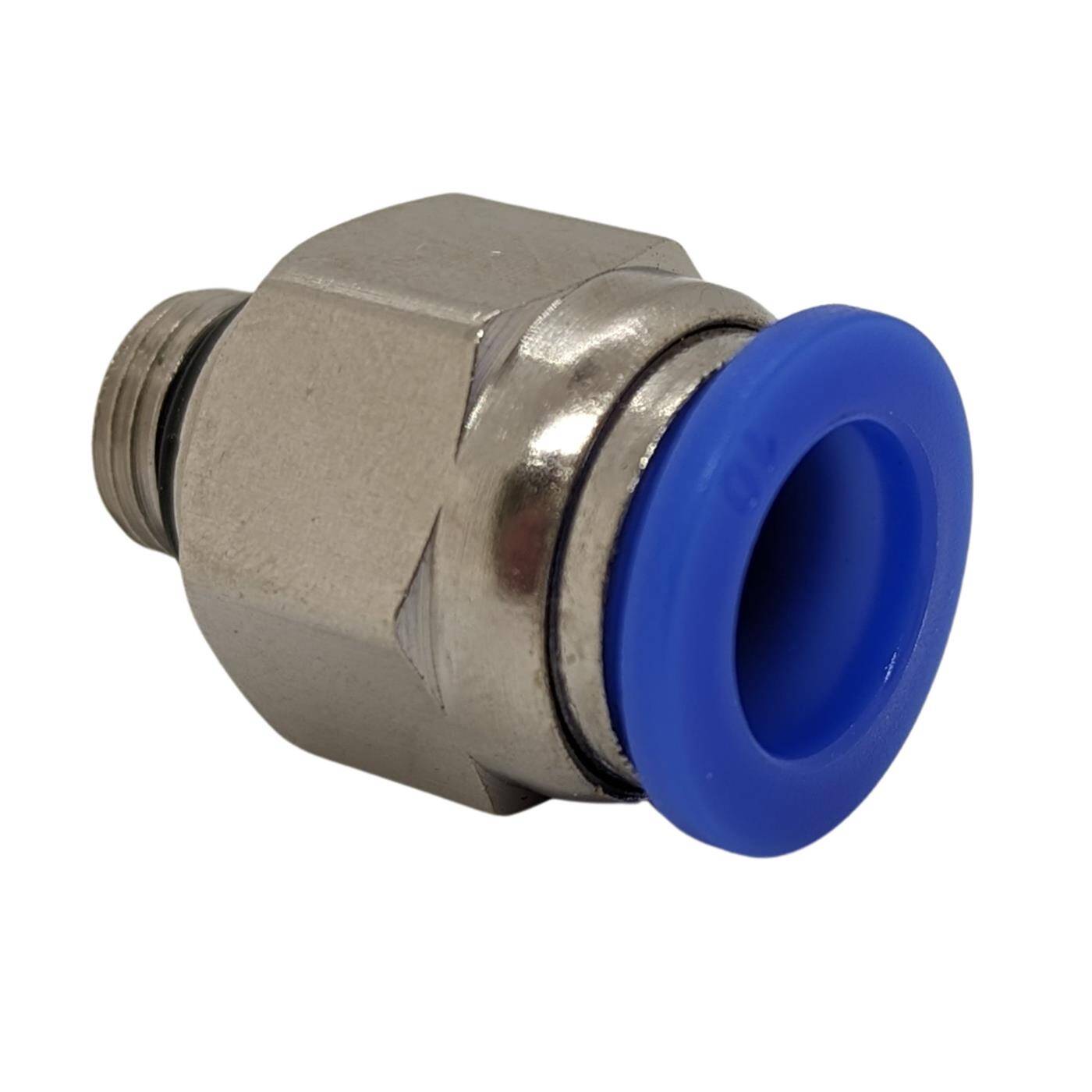 PU Schlauch Steckverbinder Fitting mit Außengewinde 10mm*1/8Zoll gerade Schnellverschluss pneumatischer Steckverbinder Schlauchverbinder Druckluft & Automatisierung