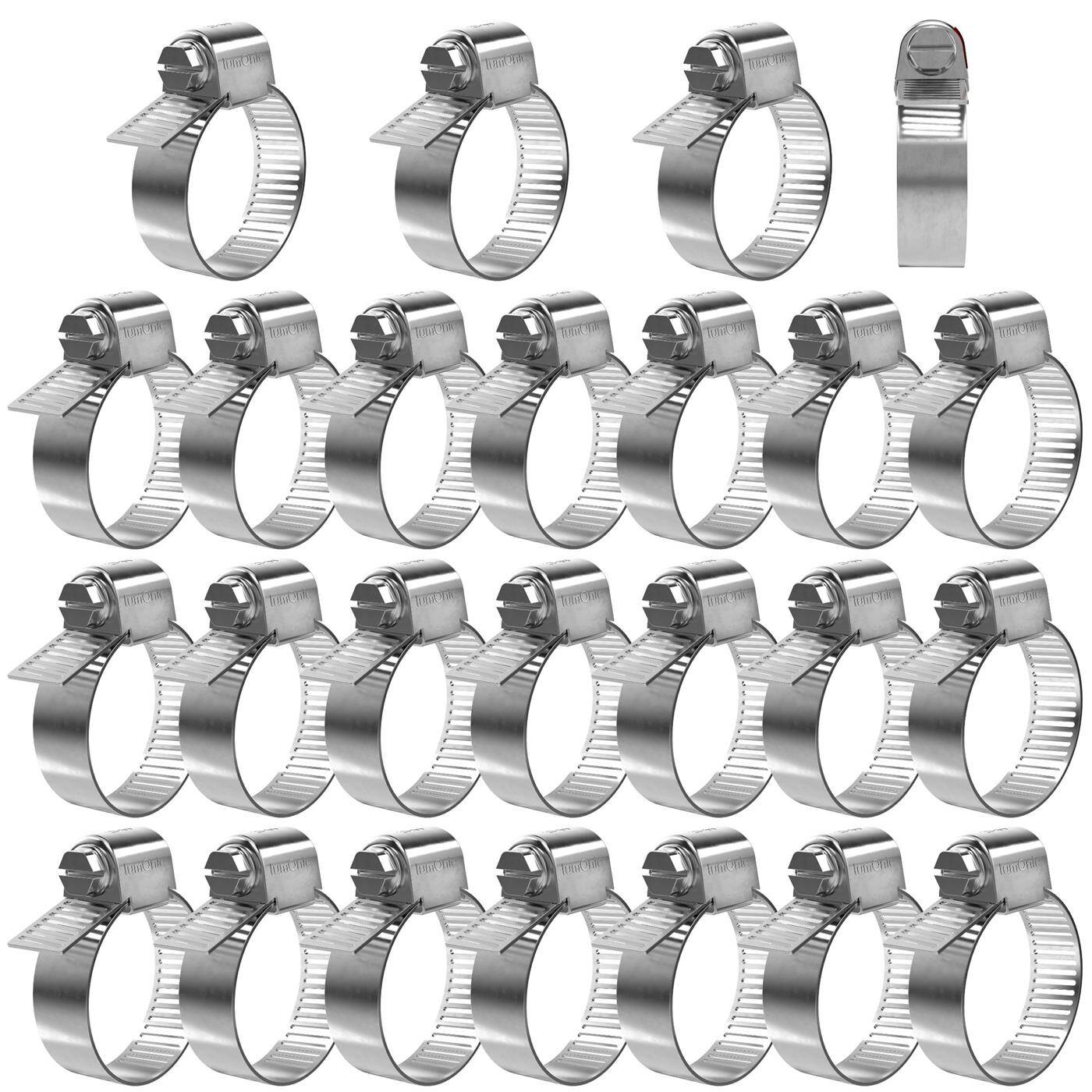 25x Hose clamp Stainless steel V2A 201 21-44mm Pipe clamp Hose clamp