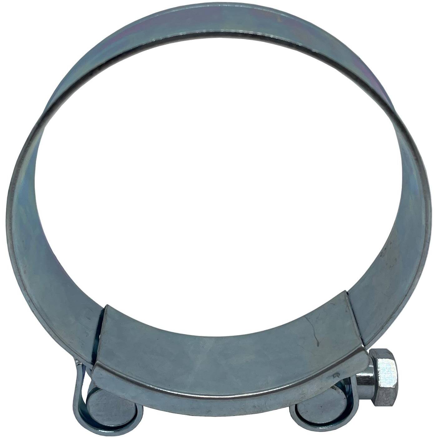 1x Lumonic Hinge pin clamp Stainless steel 98-103mm V2A Exhaust clamp for construction cars trucks