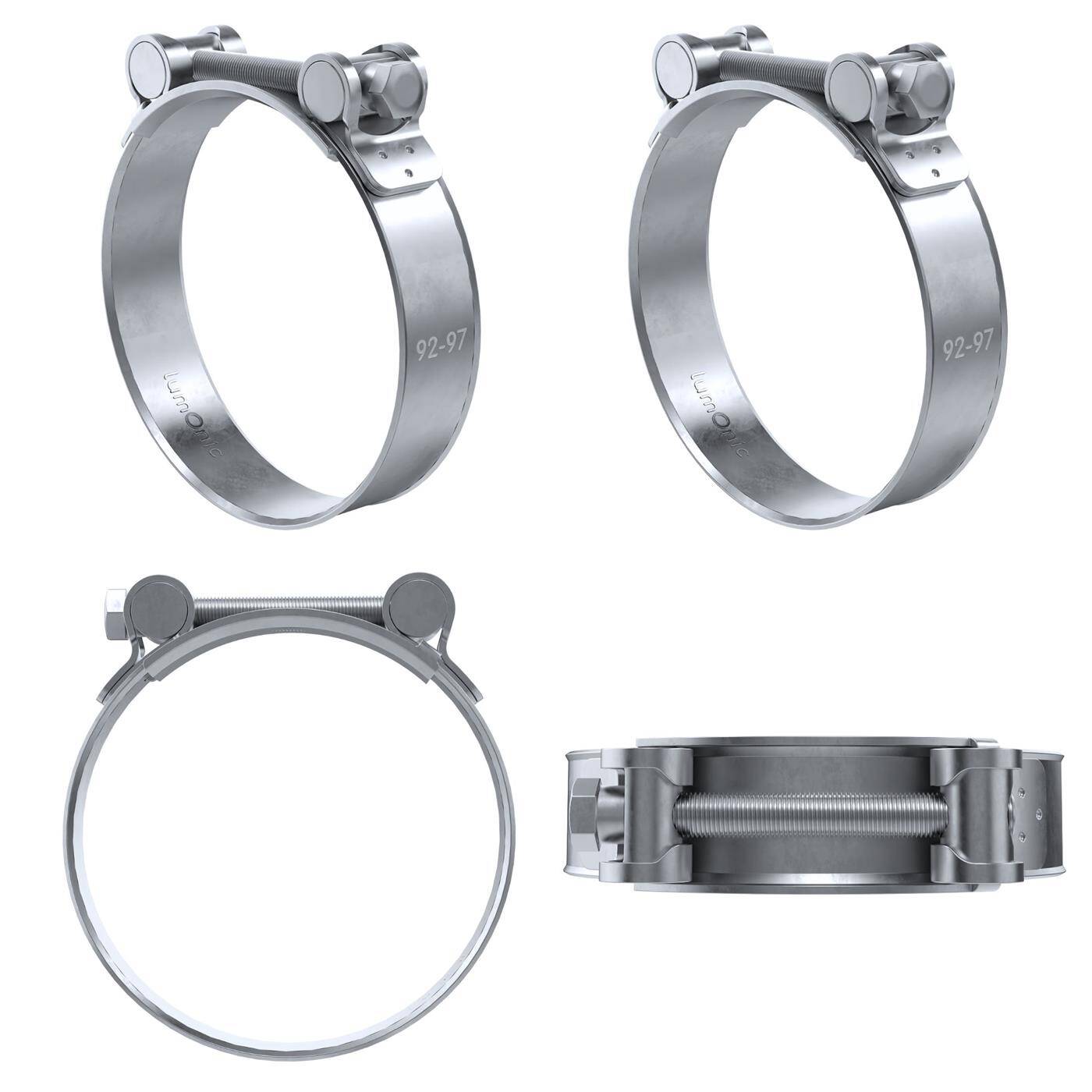 4x Lumonic Gelenkbolzenschelle 92-97mm  Auspuffschelle für Bau PKW LKW
