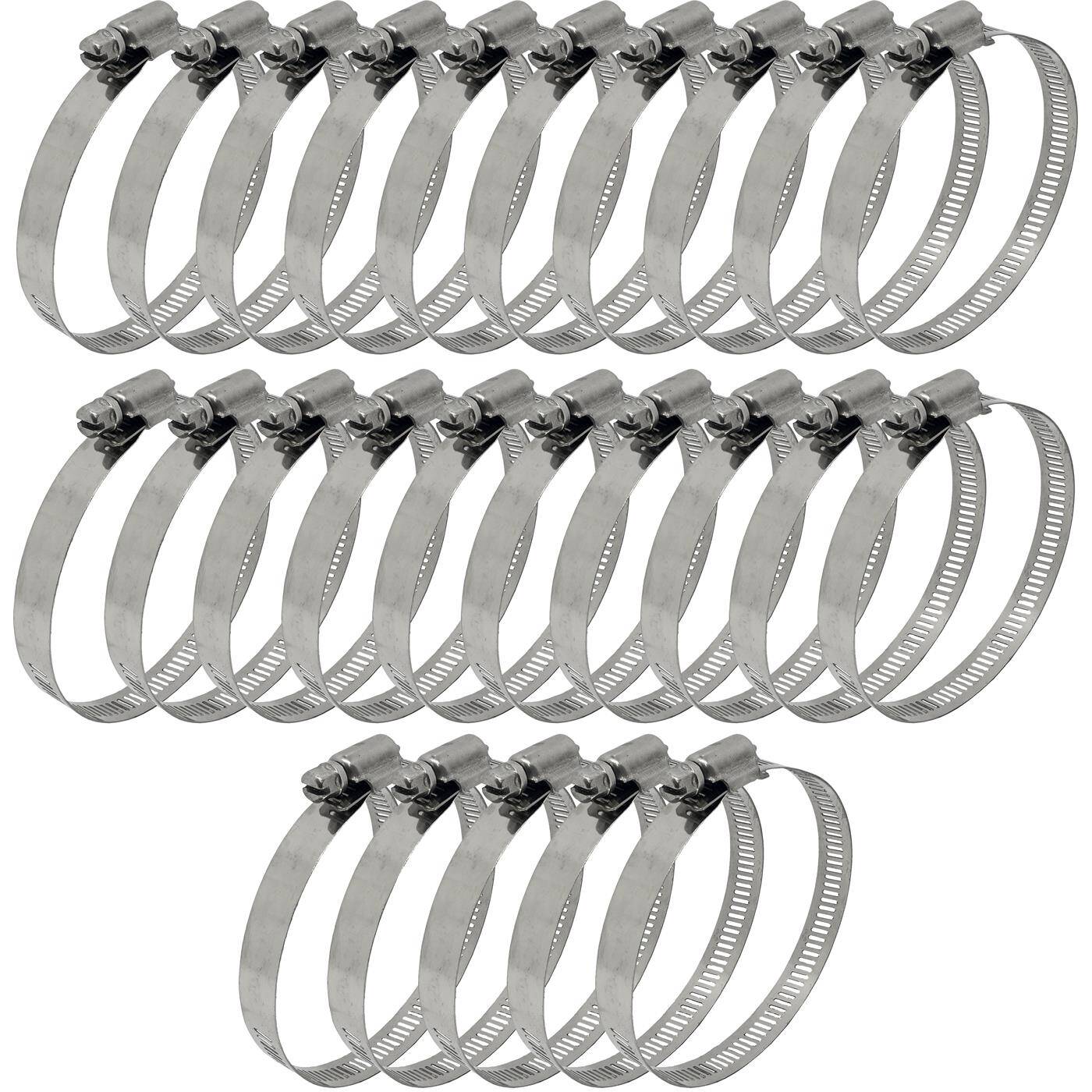 25x Schlauchschelle Edelstahl V2A 201 65-89mm Rohrschelle Schlauchklemme