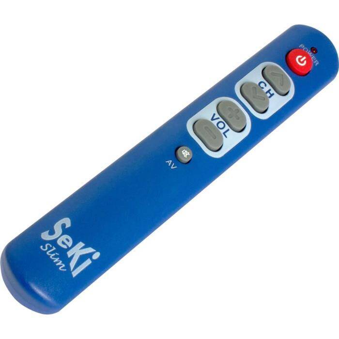 Universal Fernbedienung SeKi Slim Hellblau Lernfähig für Senioren + Kinder Universal Fernbedienung SeKi Slim Hellblau Lernfähig für Senioren + Kinder