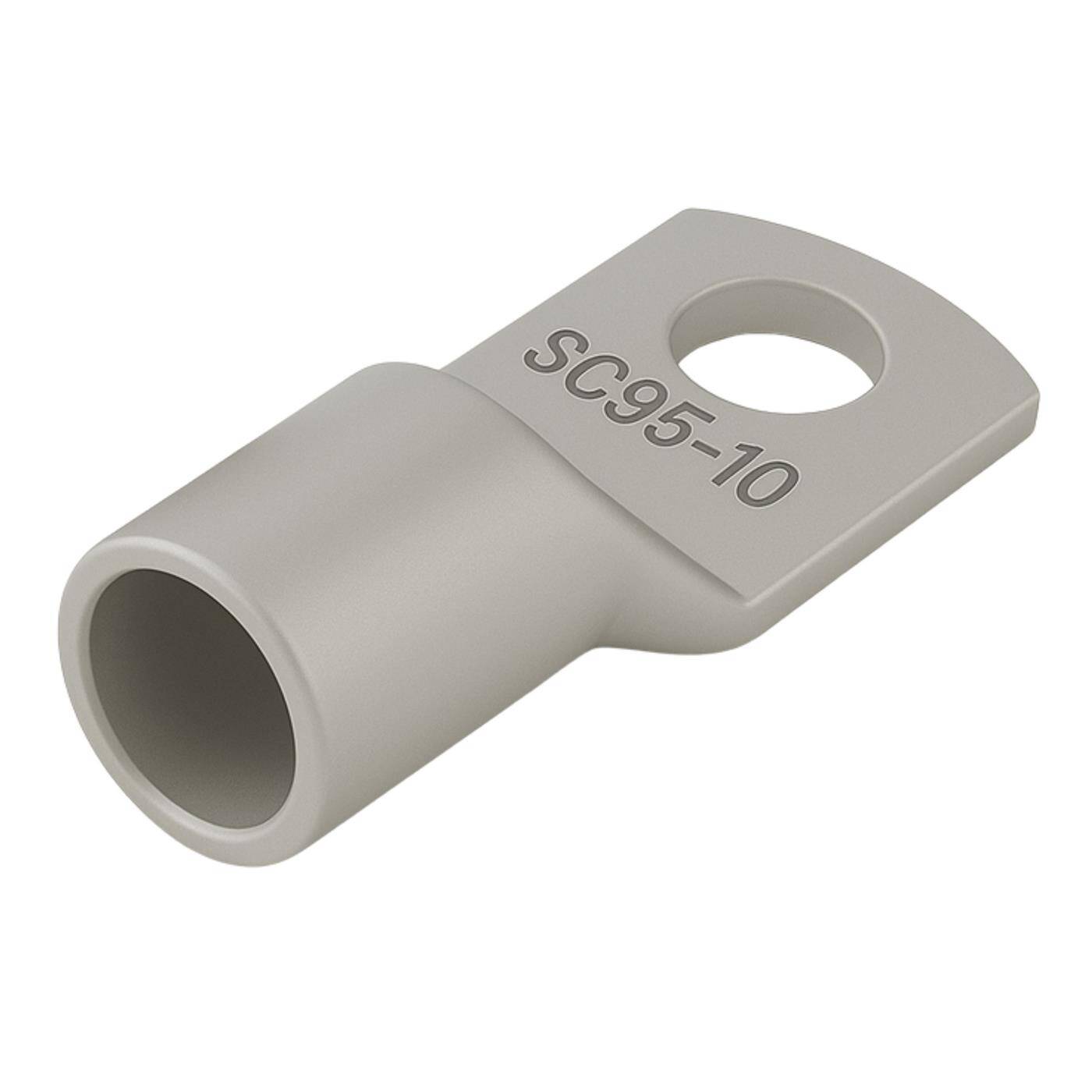 Tubular cable lug blank 95mm² Hole diameter M10 SC95-10 Ring lug Copper tinned