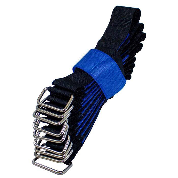 10x Klett Kabelbinder 400 x 30mm Schwarz Blau normal Wiederverwendbar Klettbinder 10x Klett Kabelbinder 400 x 30mm Schwarz Blau normal Wiederverwendbar Klettbinder