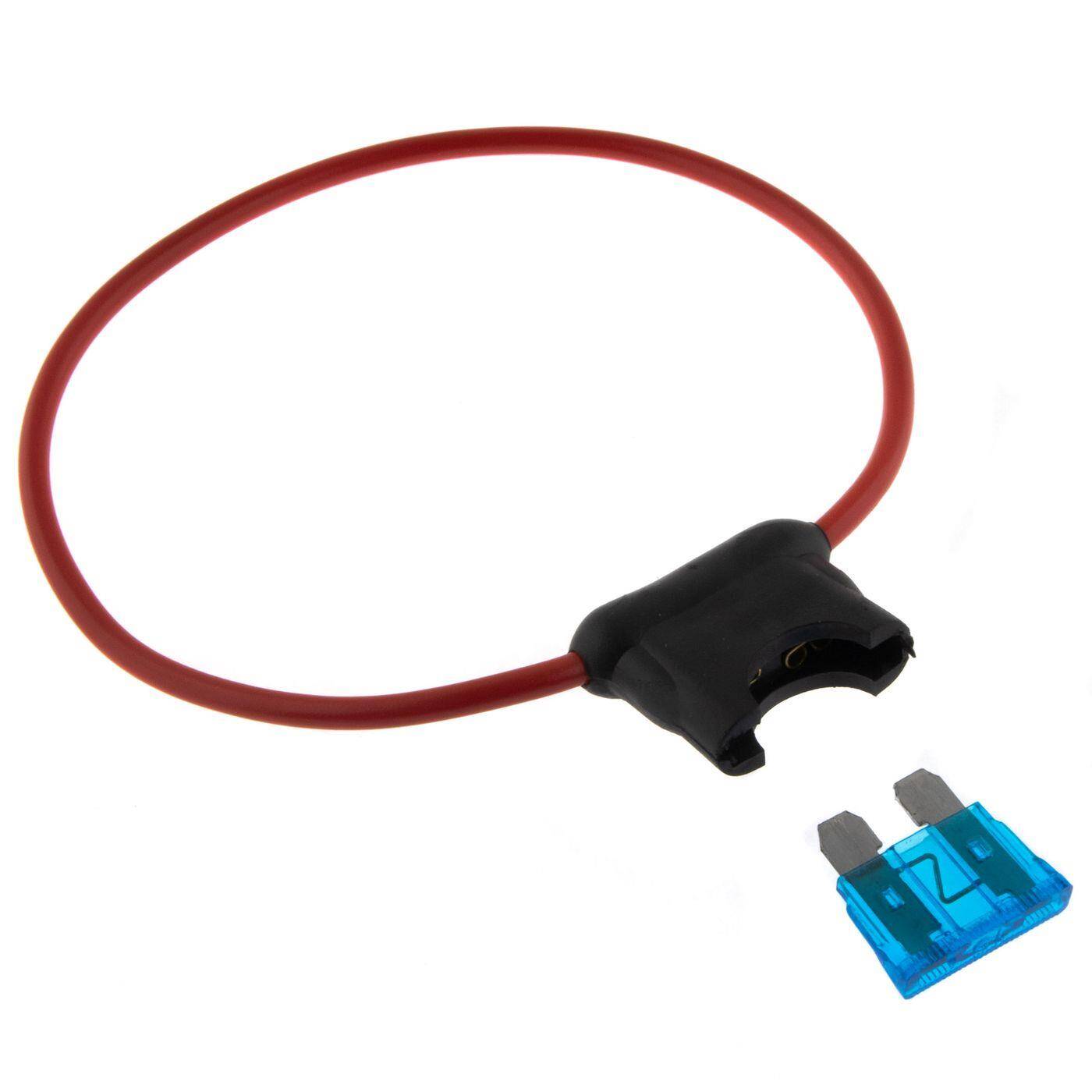 CAR Car Fuse holder + 19mm 15A Flat fuse very high quality