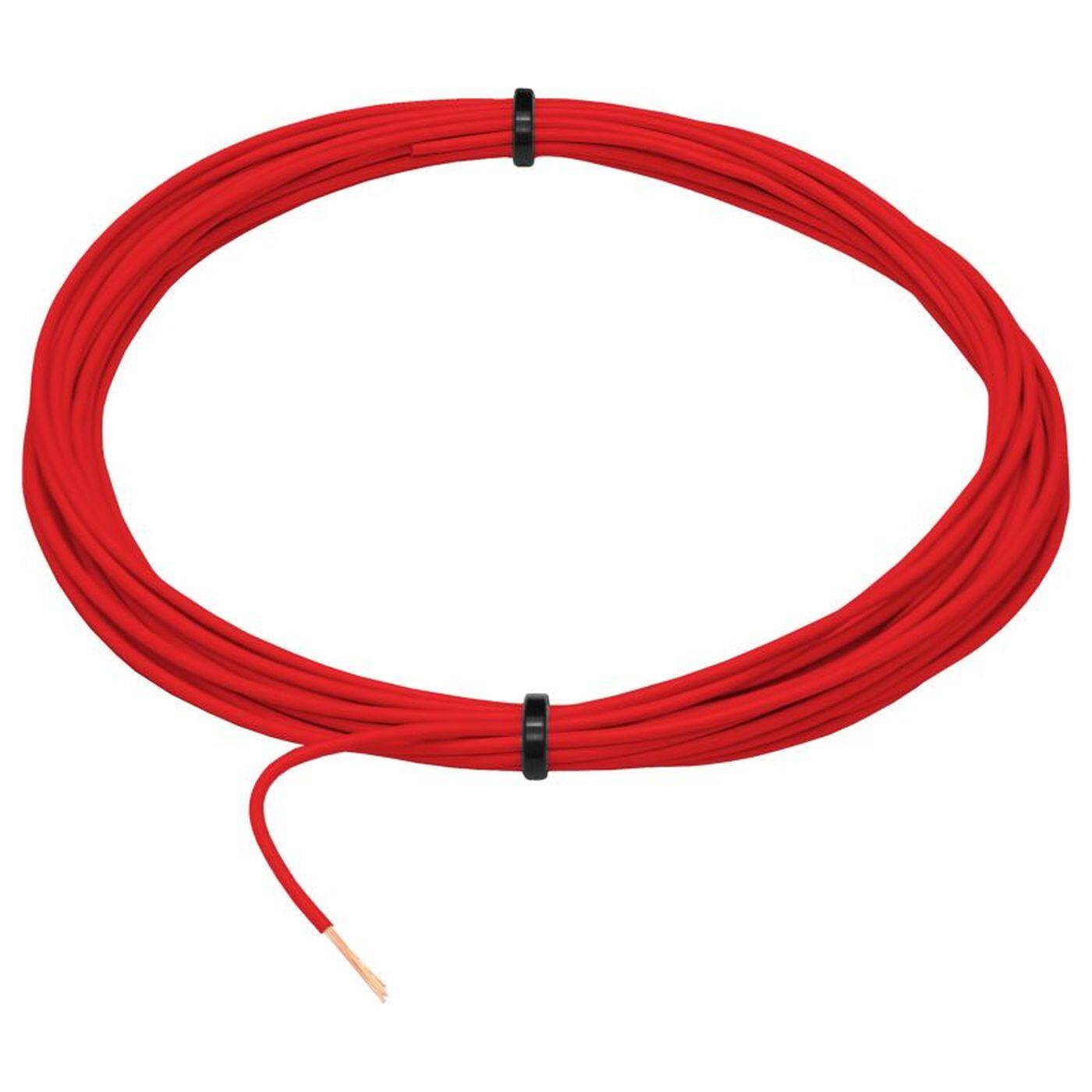 1m FLRY Fahrzeugleitung Rot 0,75mm² rund Kabel Litze KFZ Stromkabel