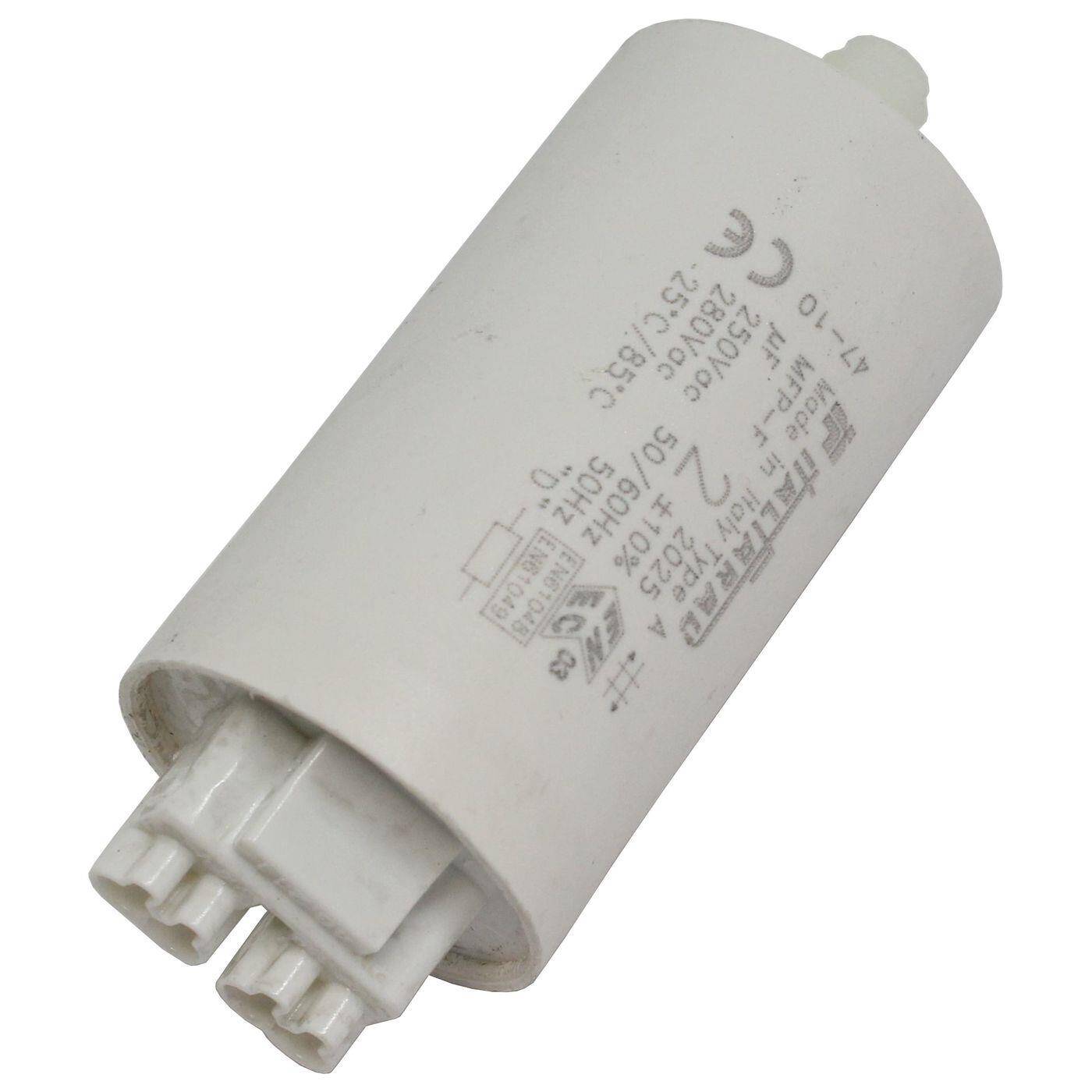 Capacitor 2µF 250V 30x53mm Push-In Italfarad 2uF