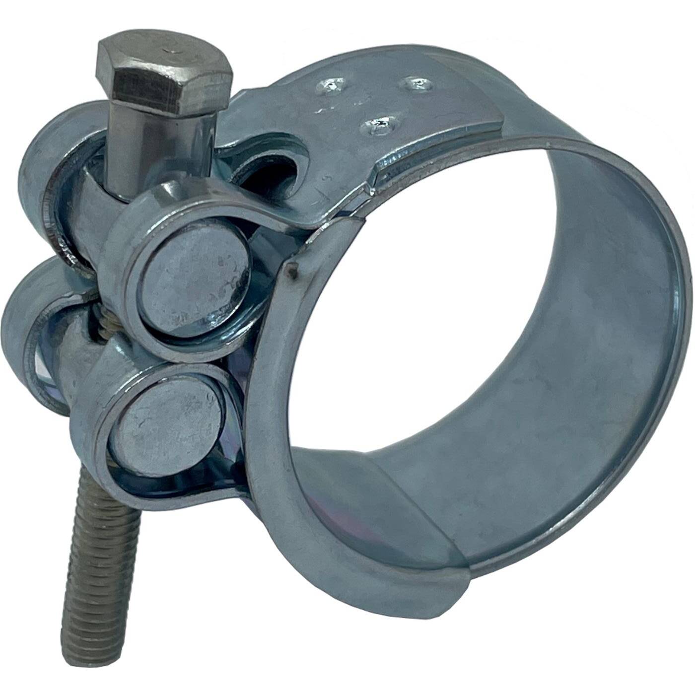 1x Lumonic Gelenkbolzenschelle 52-55mm Verzinkt Auspuffschelle für Bau PKW LKW