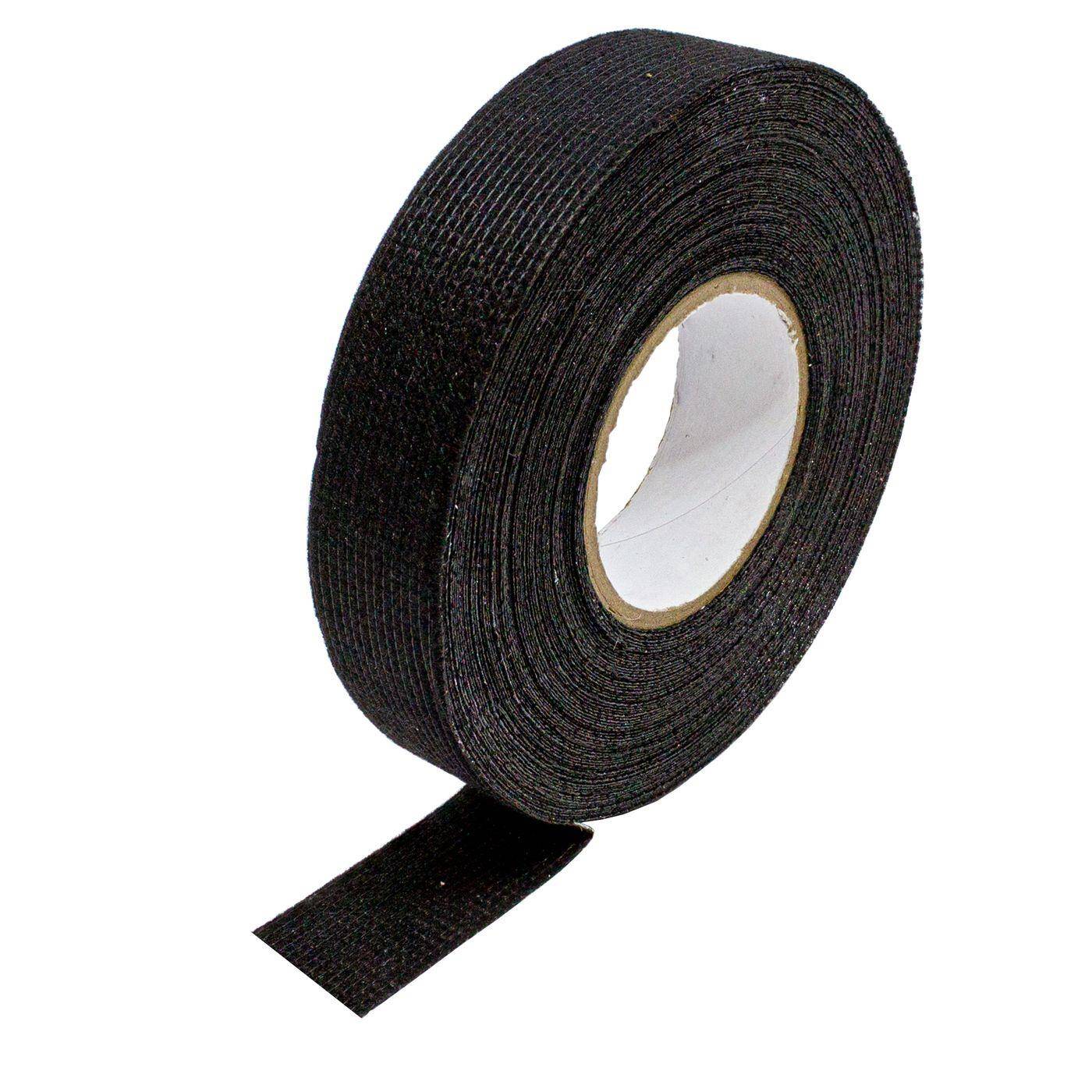 15m Fabric tape for cable harnesses 19mm Textile tape black PET Wool 0,30mm