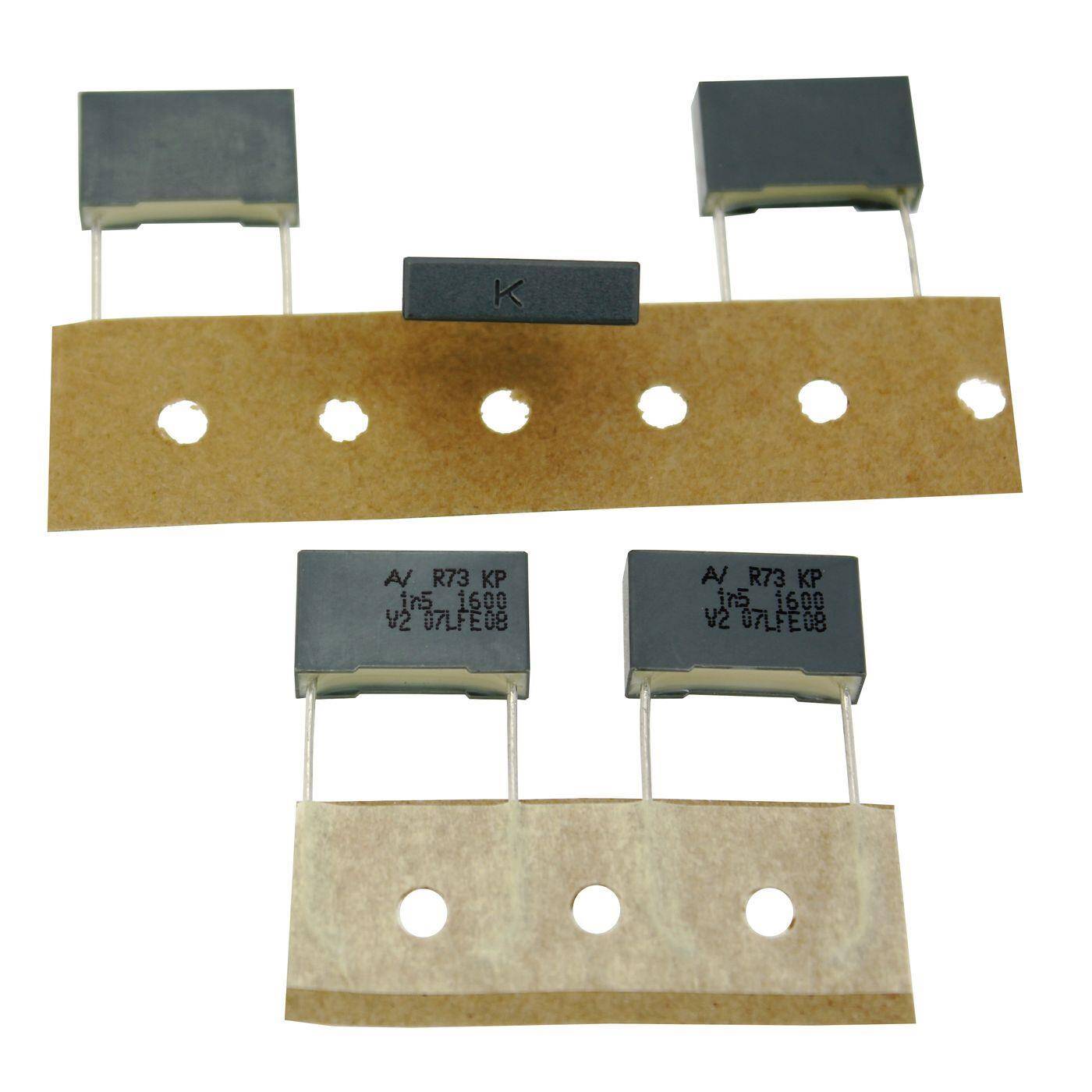 Arcotronics KP Foil Capacitor | 0,0015µF 1600V DC I 2-Pin Connection I 2-Pin I 0,0015uF, 1,5nF I Capacitor for crossover networks of loudspeakers or for interference suppression of electrical devices