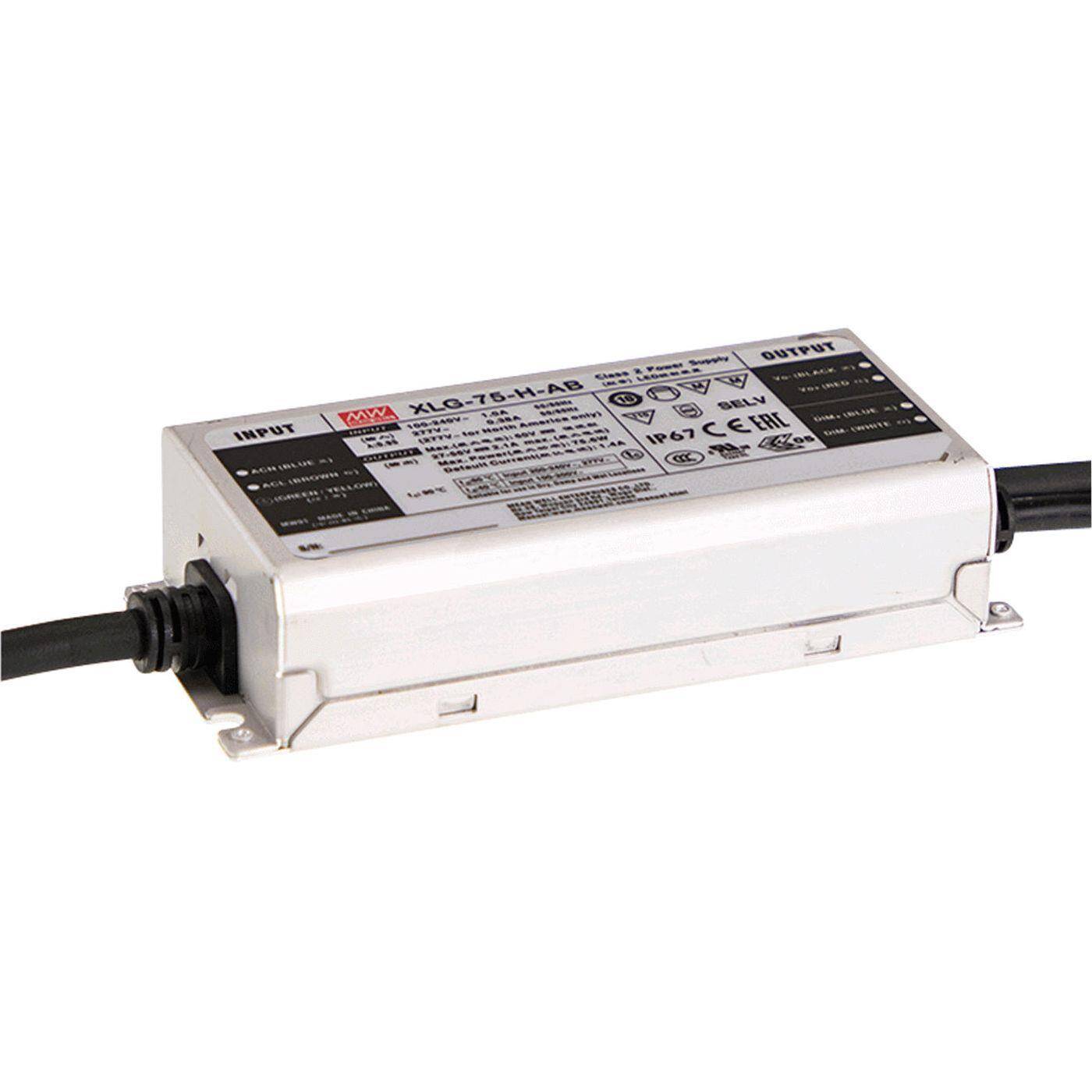 MEAN WELL XLG-75-24-A 74,4W 24V 3,1A LED Netzteil IP67