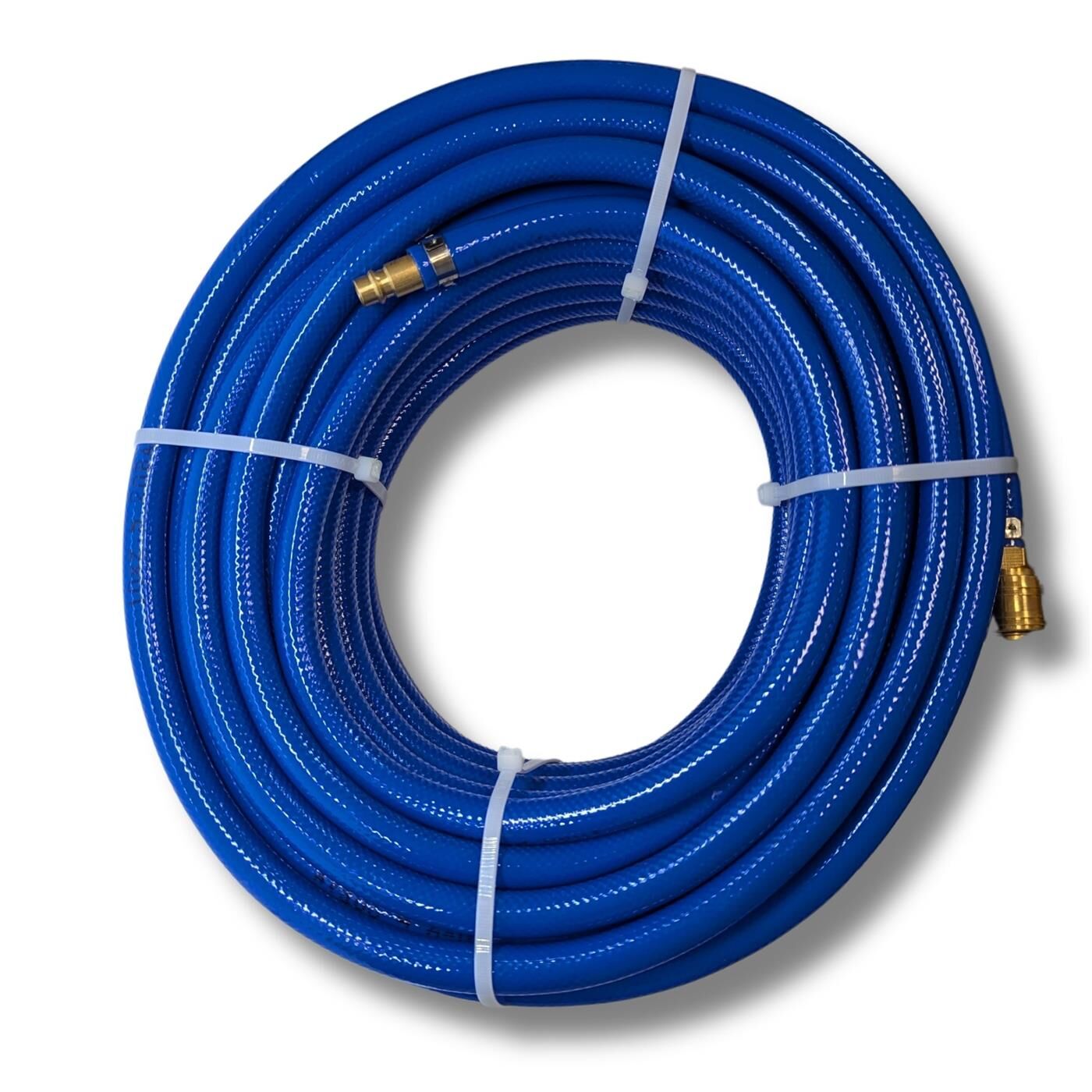 PVC hose with quick coupling I 9mm I 25m I ready-made I Flexible, abrasion-resistant and fabric-reinforced I Compressed air extension I Can