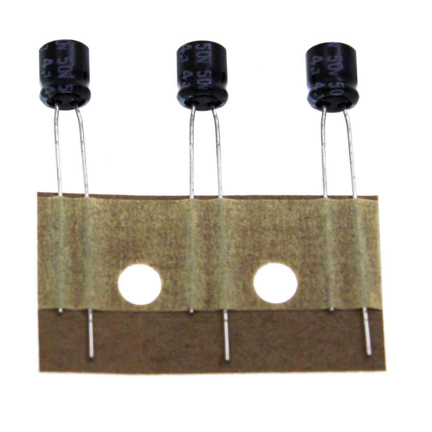 Elko Capacitor Radial 4,7µF 50V | Electrolytic capacitor up to a temperature of 85°C | 5x5mm | 4,7uF ESRE500TTD4R7ME05D United Chemi-Con